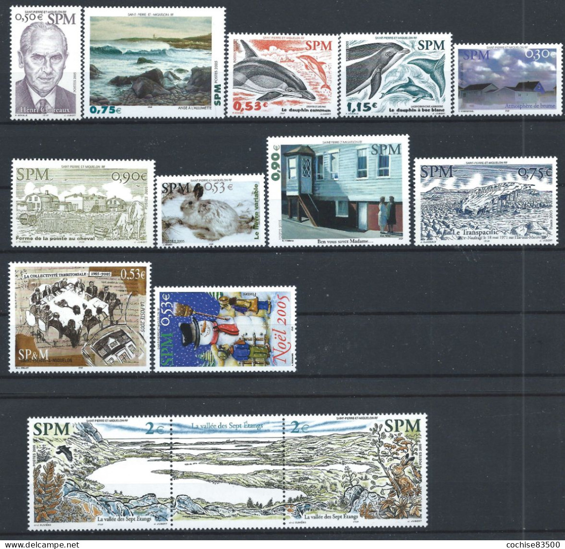 St Pierre Et Miquelon Lot 13 Tp Neuf ** (MNH) 2005 - Collections, Lots & Séries