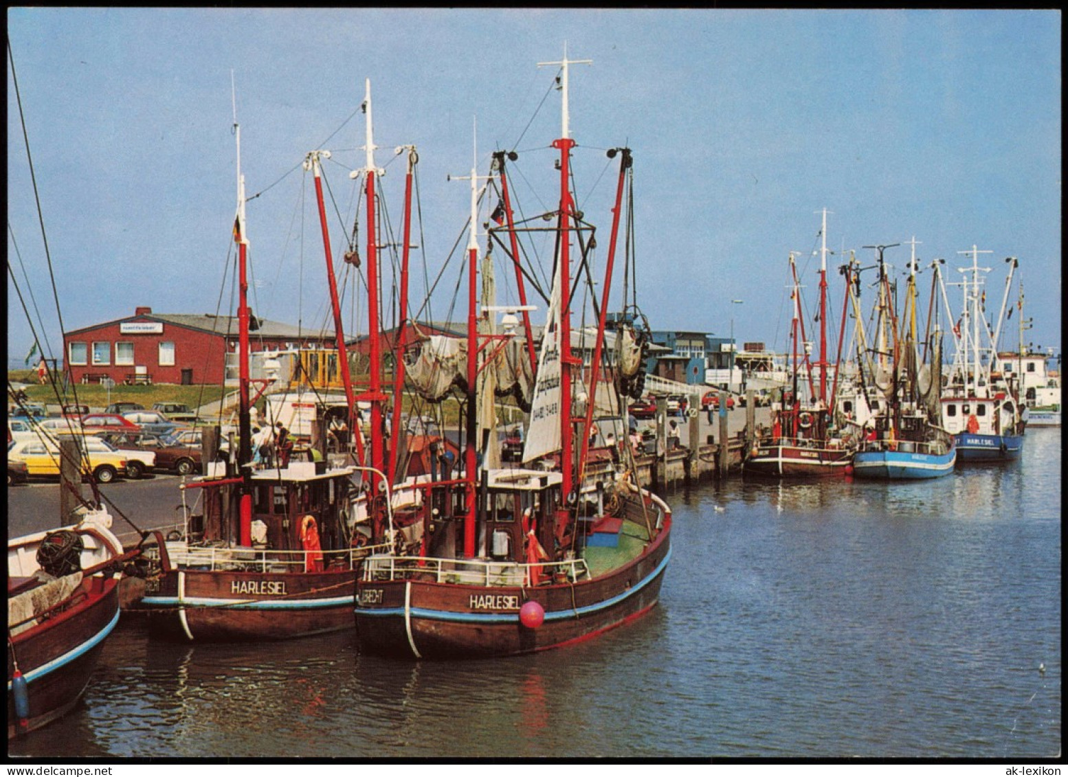 Ansichtskarte Harlesiel-Wittmund Hafen, Fischerboote 1981 - Wittmund