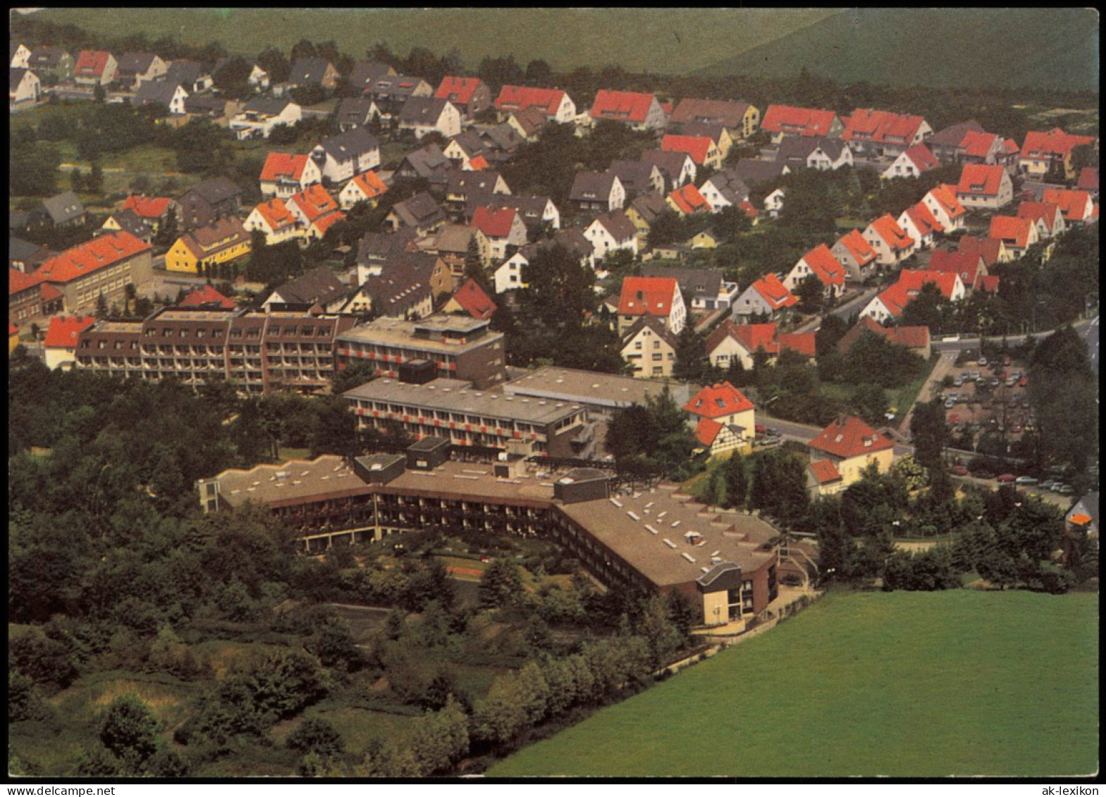Ansichtskarte Bad Nenndorf Luftbild Mit Der Kurklinik Niedersachsen 1987 - Bad Nenndorf