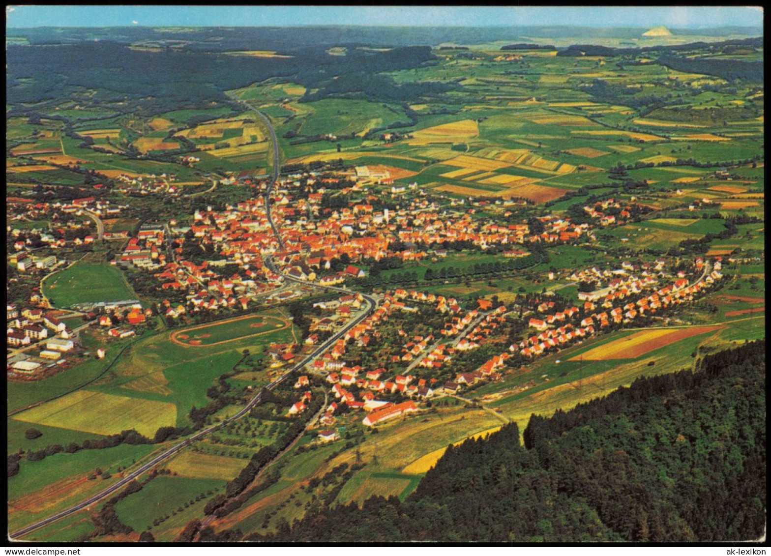 Schlüchtern (Bergwinkelstadt) Luftbild  Rhön, Spessart Und Vogelsberg 1975 - Schluechtern