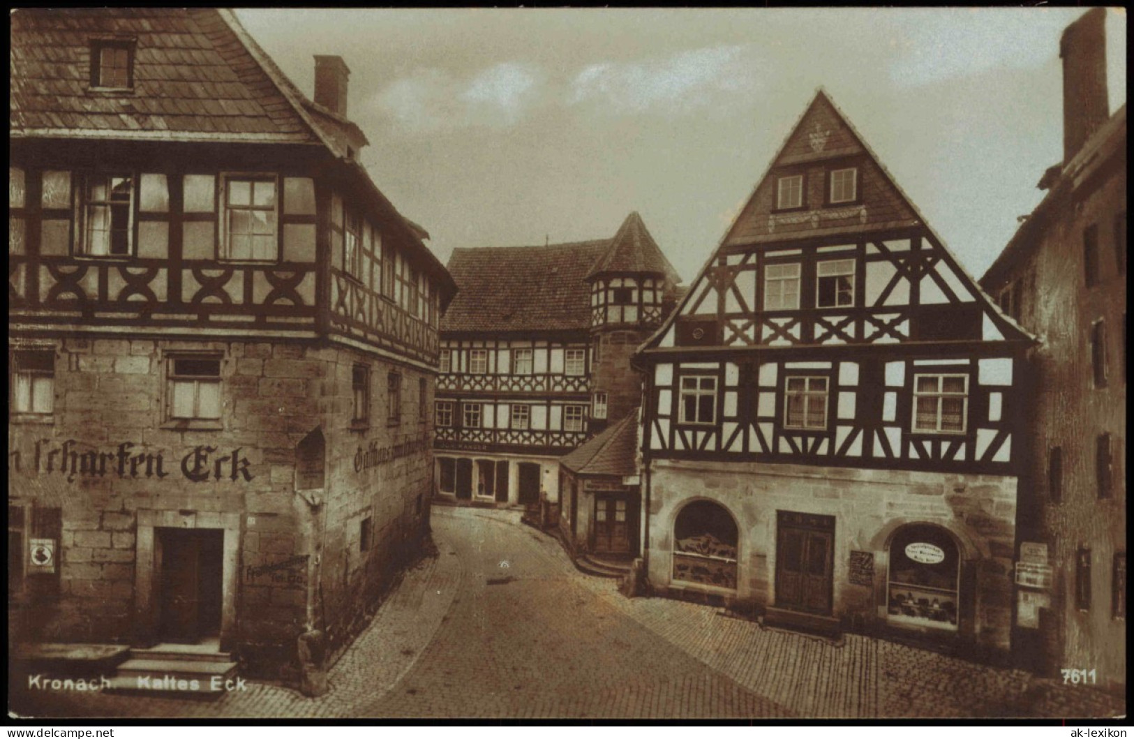 Ansichtskarte Kronach Kaltes Eck - Fotokarte 1928 - Kronach