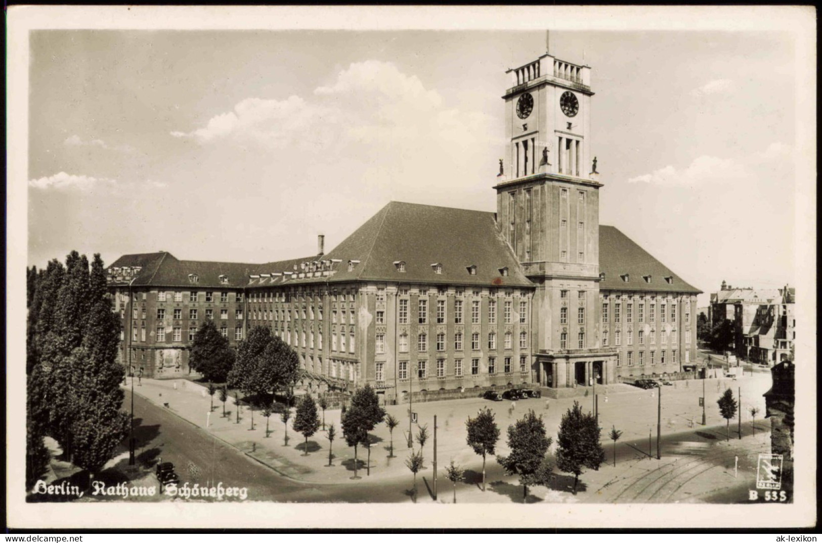 Ansichtskarte Schöneberg-Berlin Partie Am Rathaus 1953 - Schöneberg