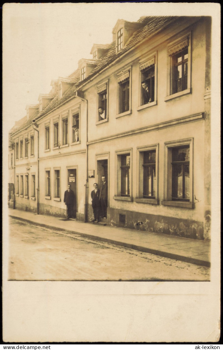 Ansichtskarte Meerane Straßenpartie - Menschen 1917 - Meerane