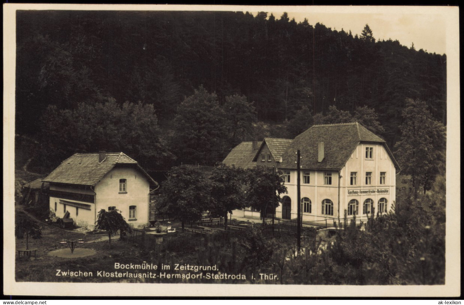 Ansichtskarte Bad Klosterlausnitz Bockmühle Im Zeitzgrund. Stadtroda 1932 - Bad Klosterlausnitz