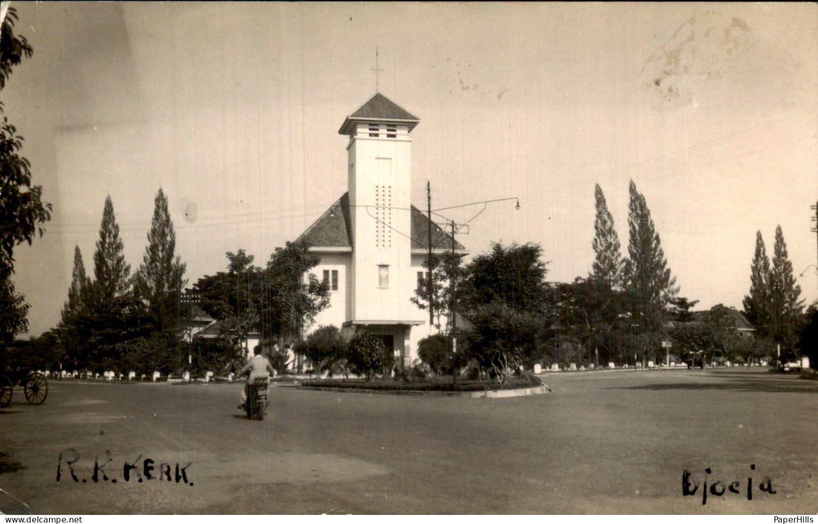 Nederlands Indië - Fotokaart - Djoeja - Kerk - Indonesië