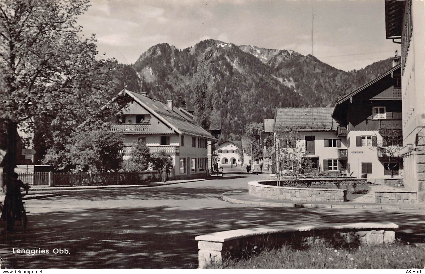 Lenggries Obb. - Rathausplatz Und Bahnhofstraße - Lenggries