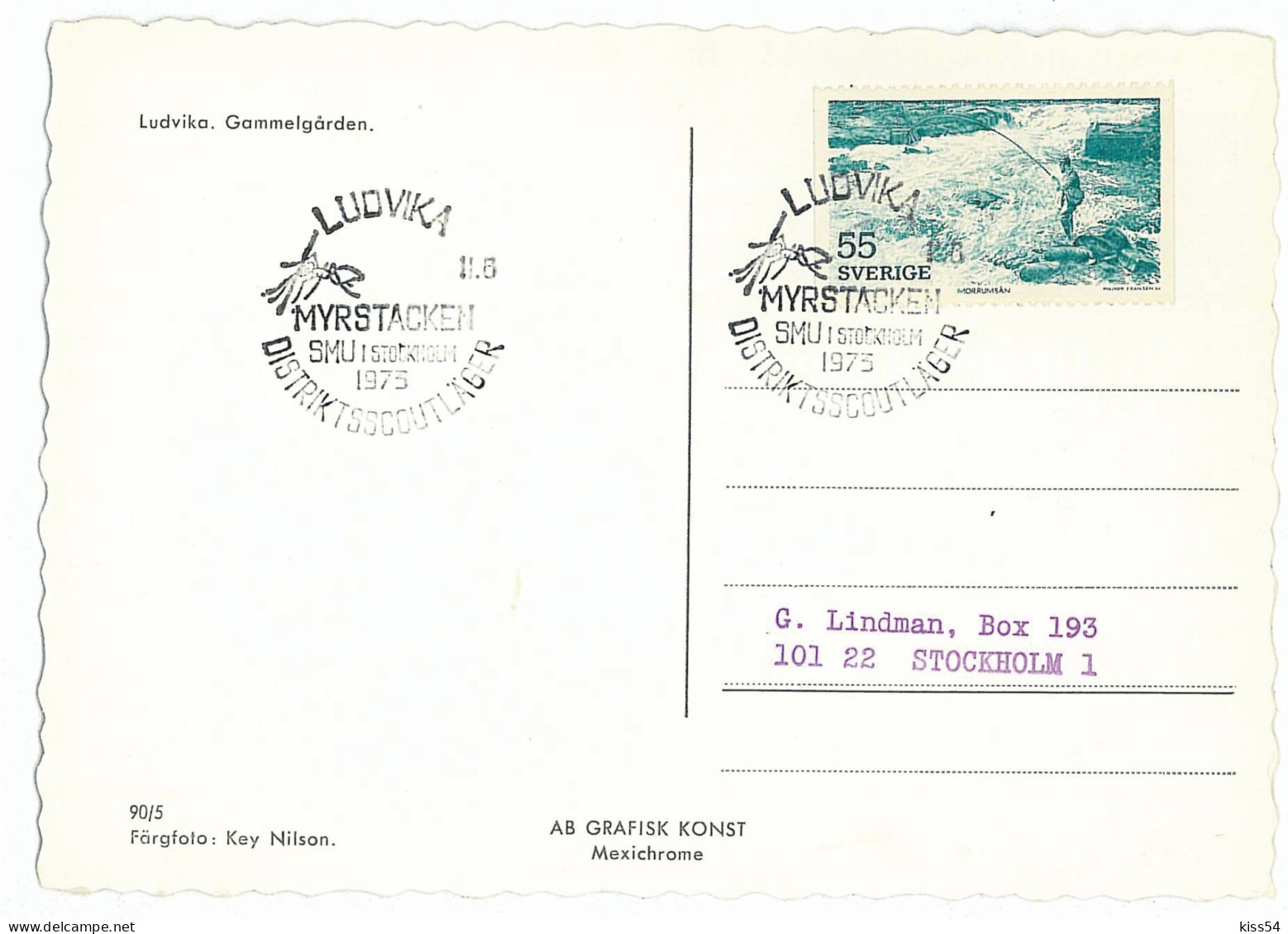 SC 16 - 581-a SWEDEN, Scout - Postcard - 1973 - Covers & Documents