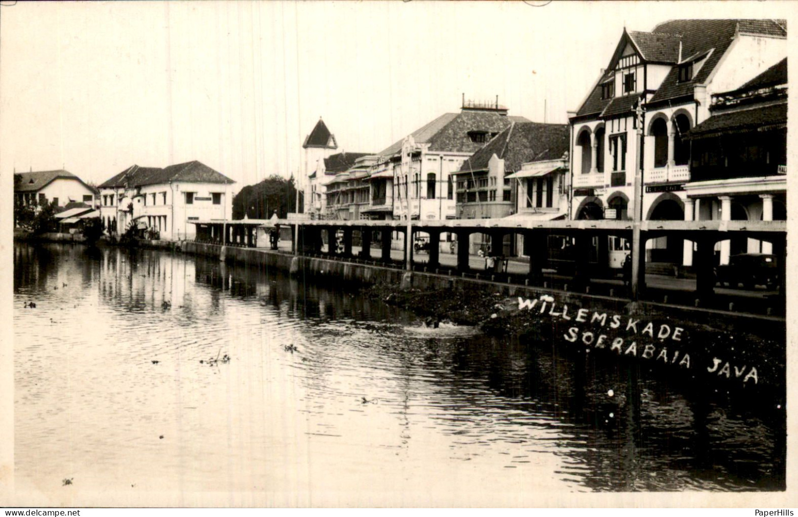 Nederlands Indië - Fotokaart - Java Soerabaia Willemskade - - Indonesië