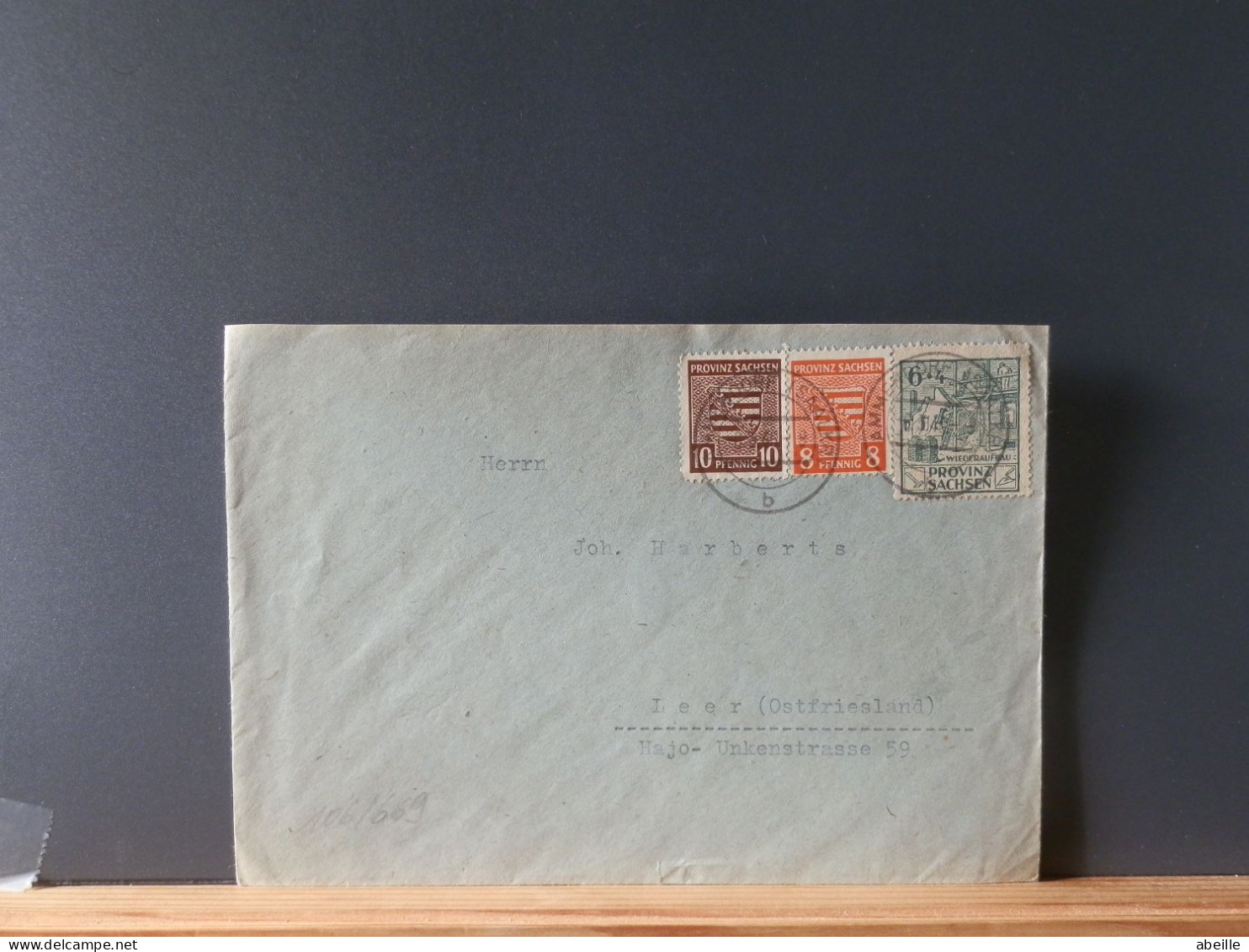 106/669  LETTER  GERMANY  1946 STAMPS PROVINZ SACHSEN - Postal  Stationery