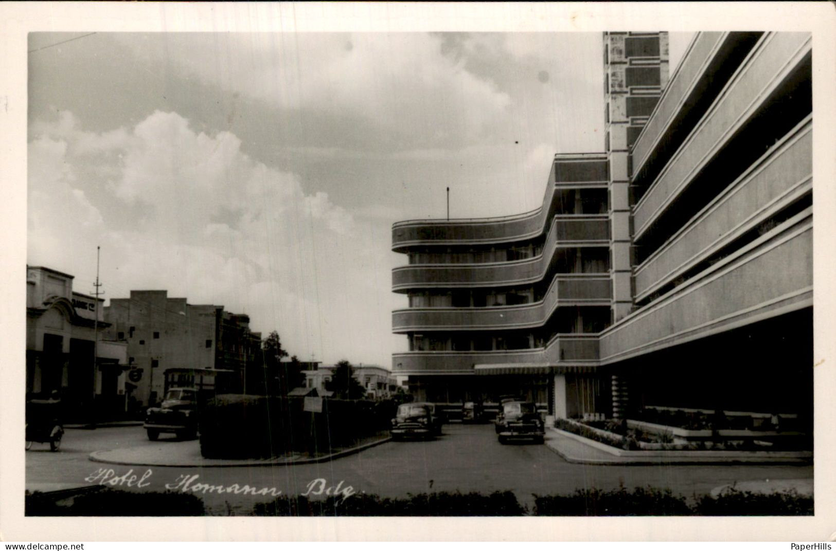 Nederlands Indië - Hotel Homanor Belg - Auto - Fotokaart - Indonesië