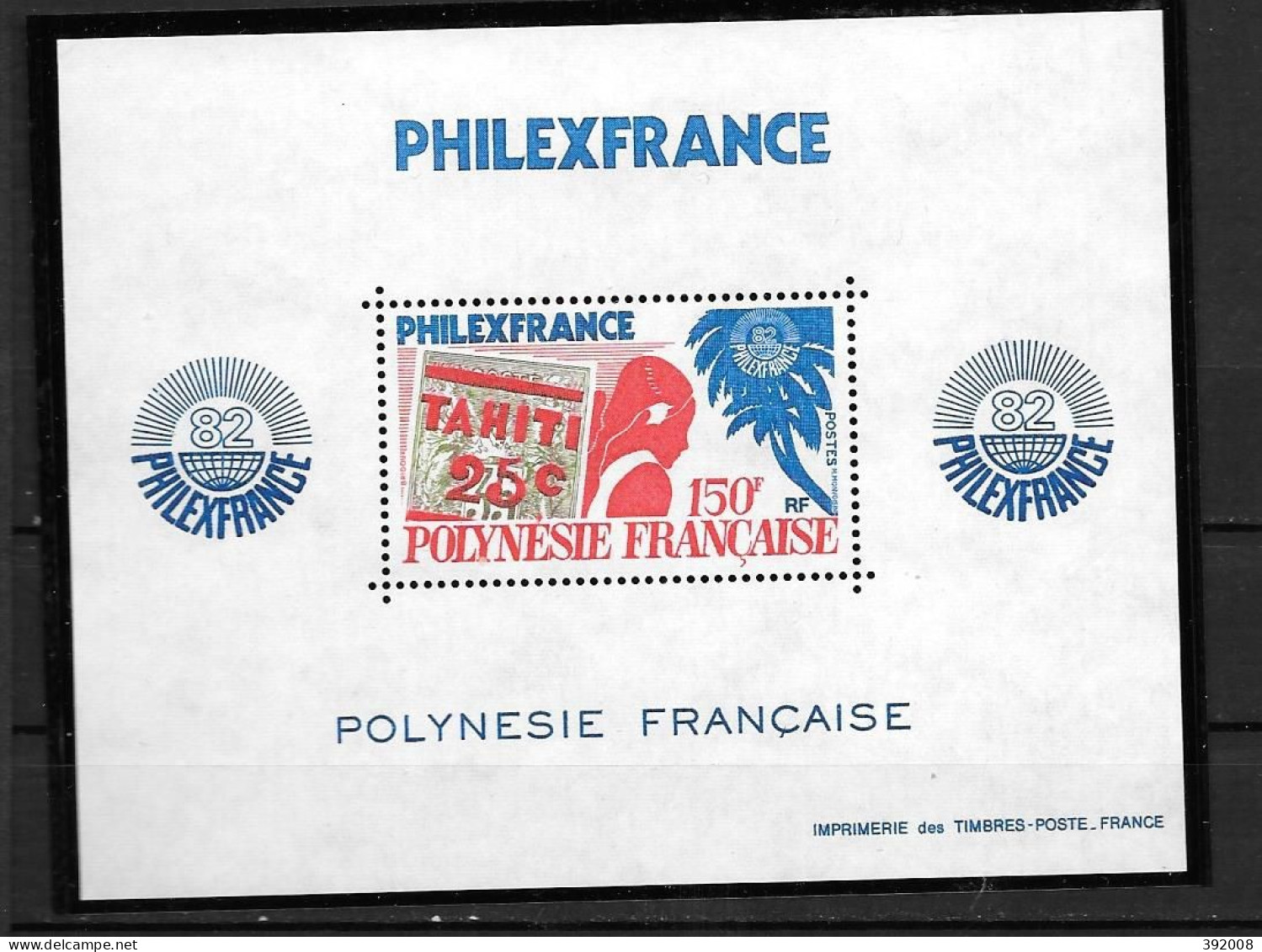 BF - 1982 - 6 **MNH - Philexfrance 82 - Hojas Y Bloques