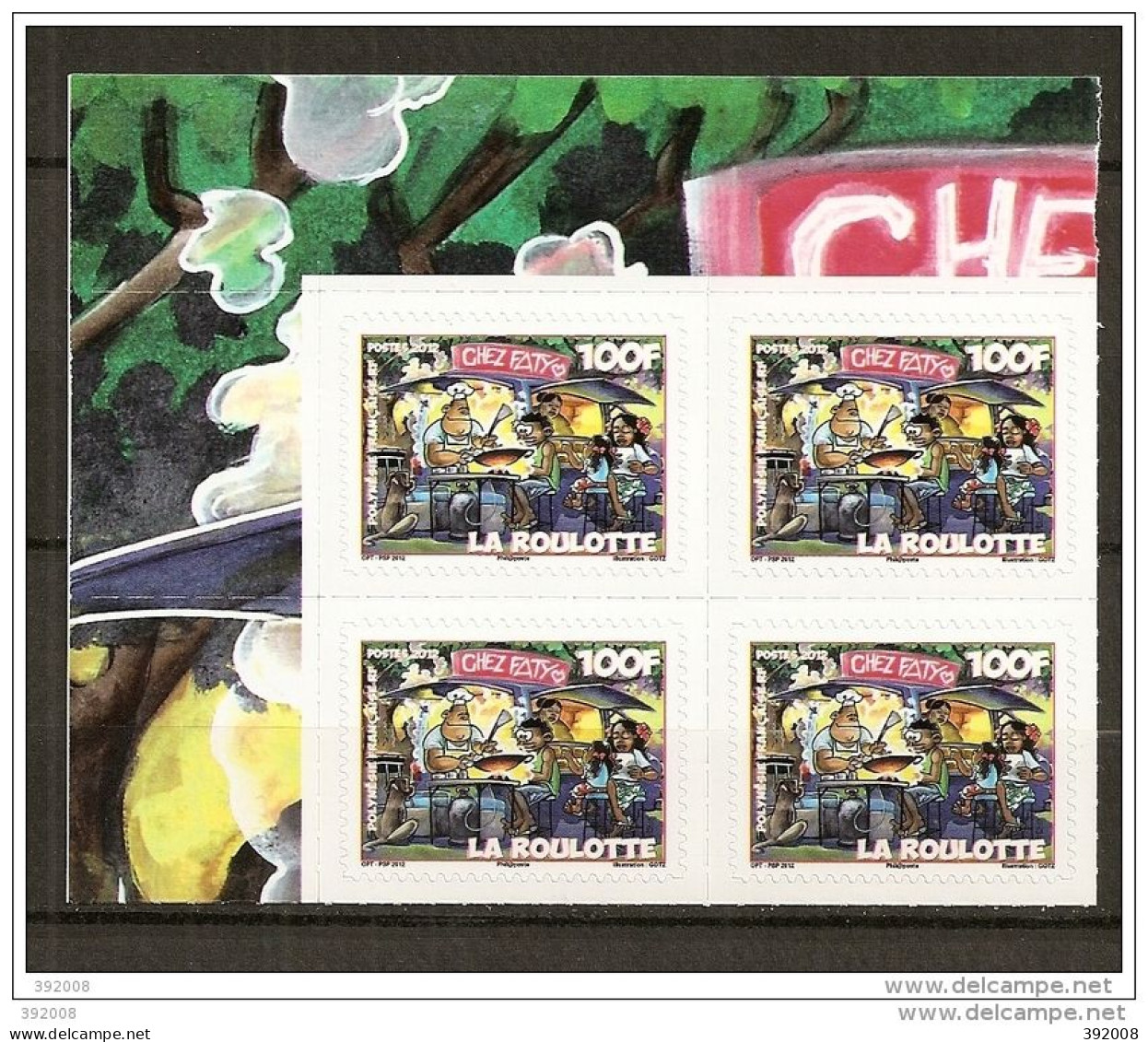 2012 - 981**MNH - La Roulotte - Adhésif - Bloc De 4 En Coin - Unused Stamps