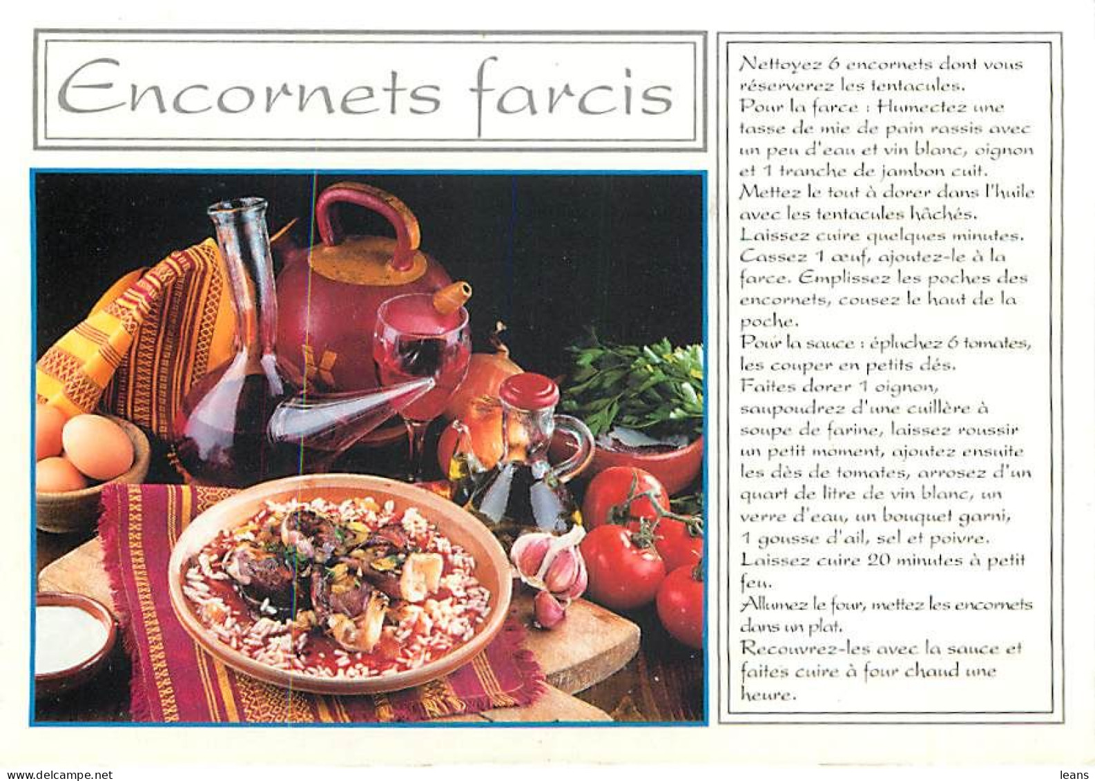 RECETTES DE CUISINE   - LOT DE 102 CARTES POSTALES SEMI-MODERNES