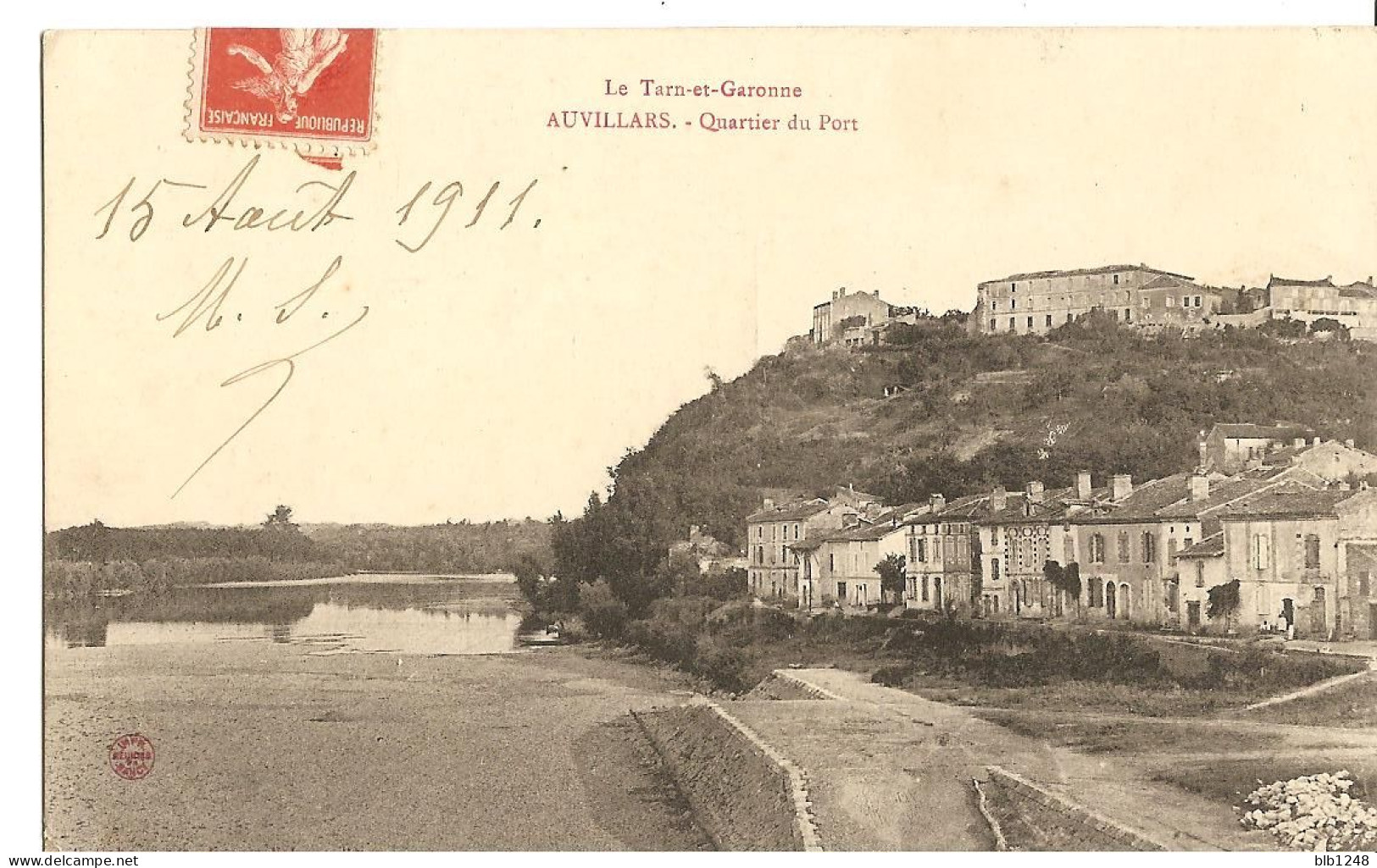 [82] Tarn Et Garonne > Auvillars Vue Panoramique Quartier Du Port Et Pont Suspendu - Auvillar