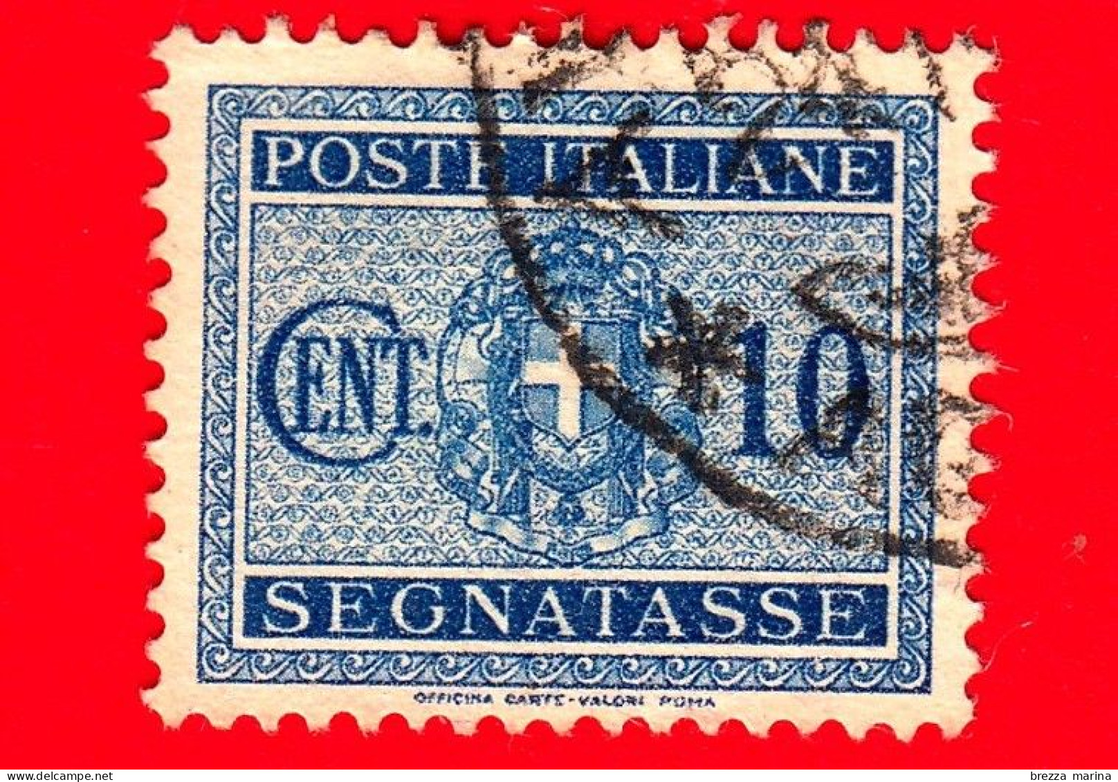 ITALIA - Usato -  Segnatasse - 1934 - Fascio Littorio - 10 L. - Taxe