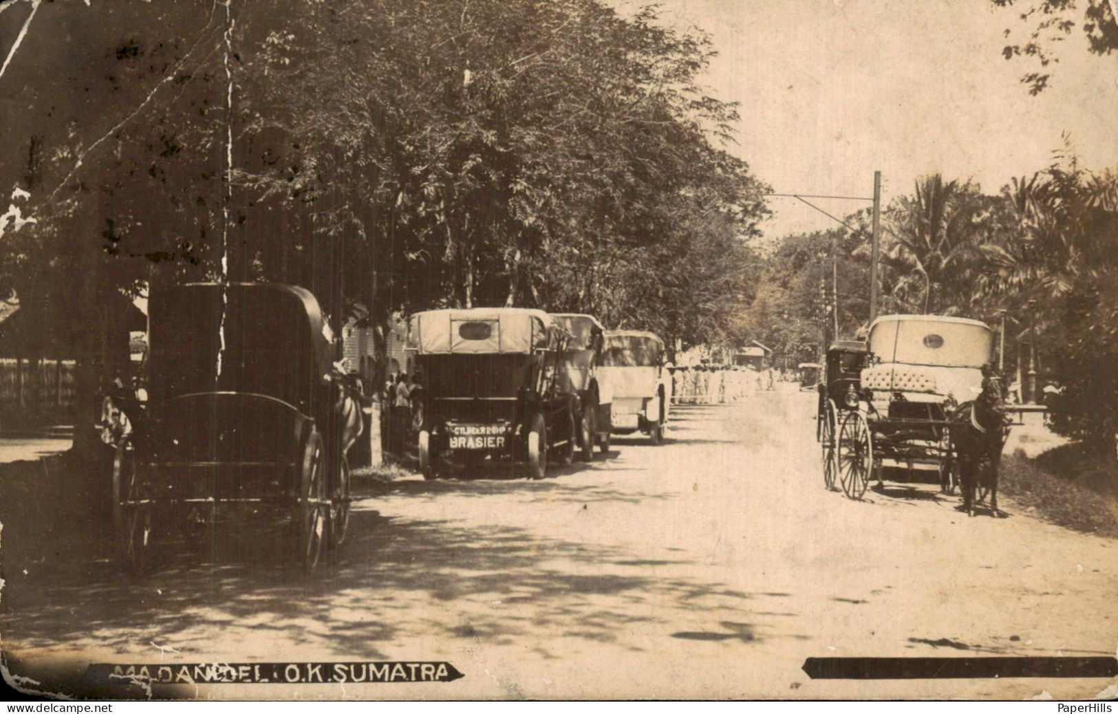 Nederlands IndiË - Fotokaart - Madandel OK Sumatra - Auto Ko - Indonesië