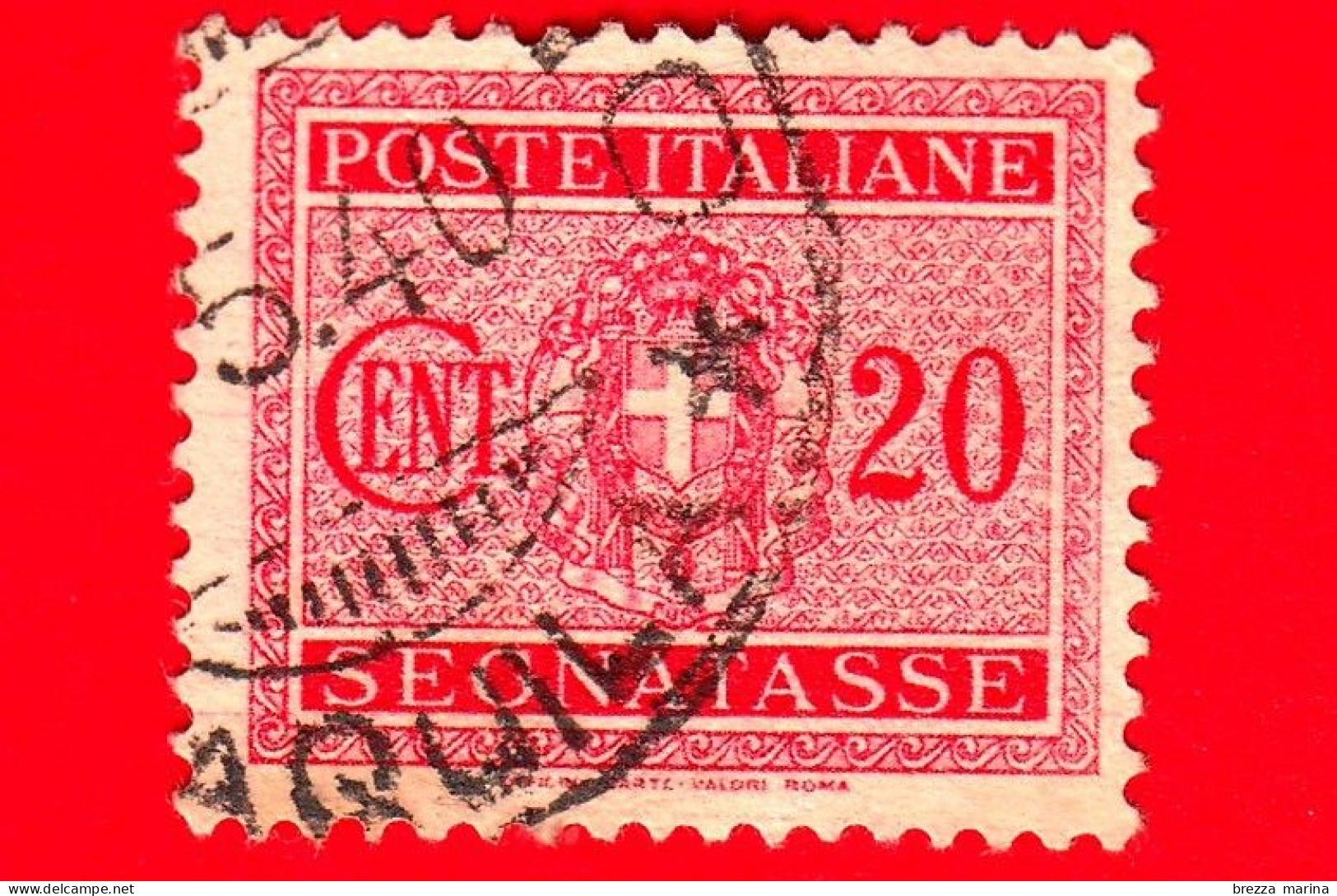 ITALIA - Usato - 1934 - Segnatasse - Fascio Littorio - 20 C - Strafport