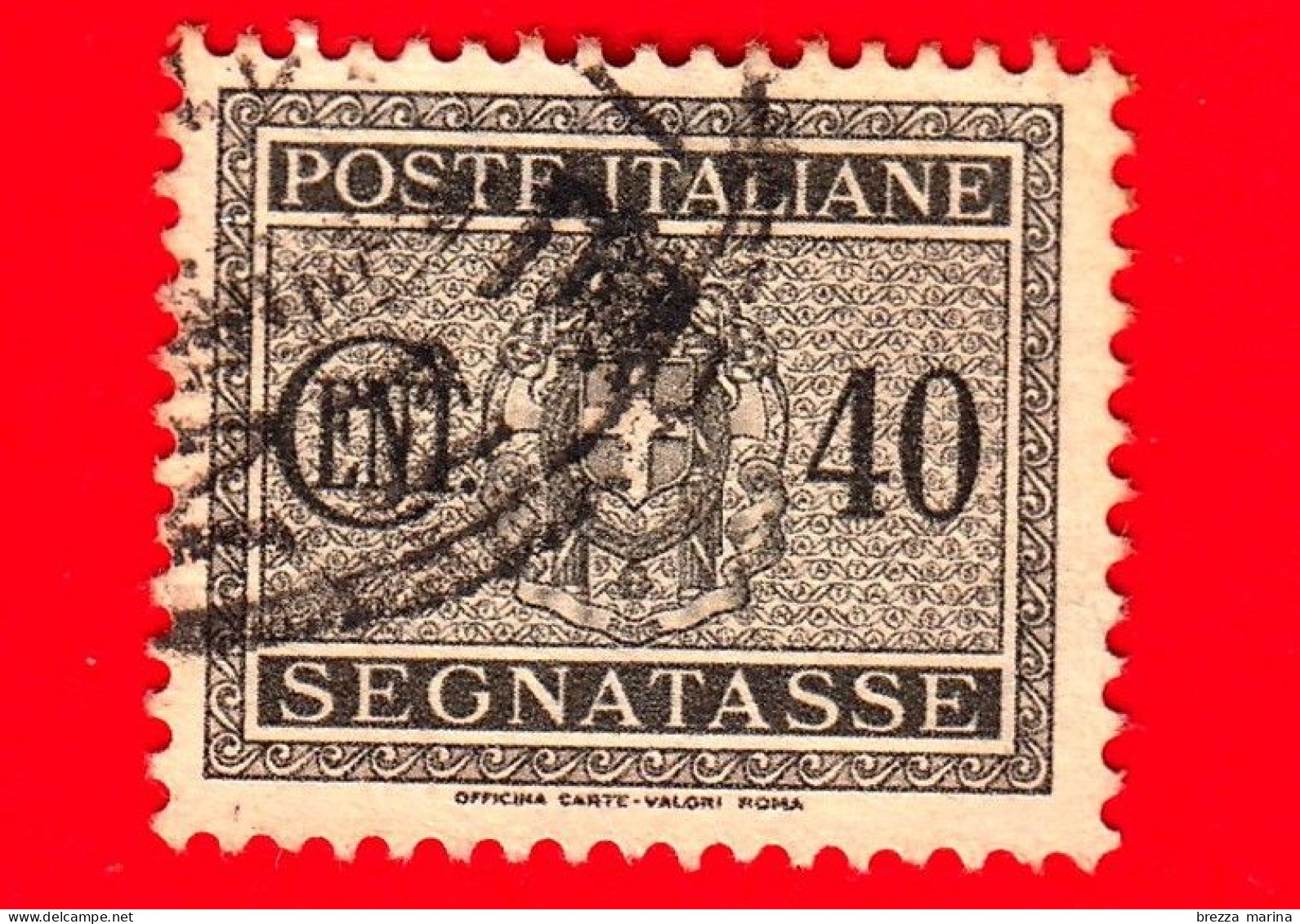 ITALIA - Usato - 1934 - Segnatasse - Fascio Littorio - 40 C - Strafport