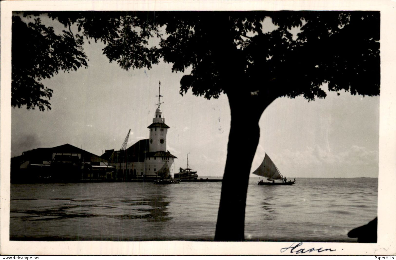 Nederlands Indië - Haven - Fotokaart - Indonesië