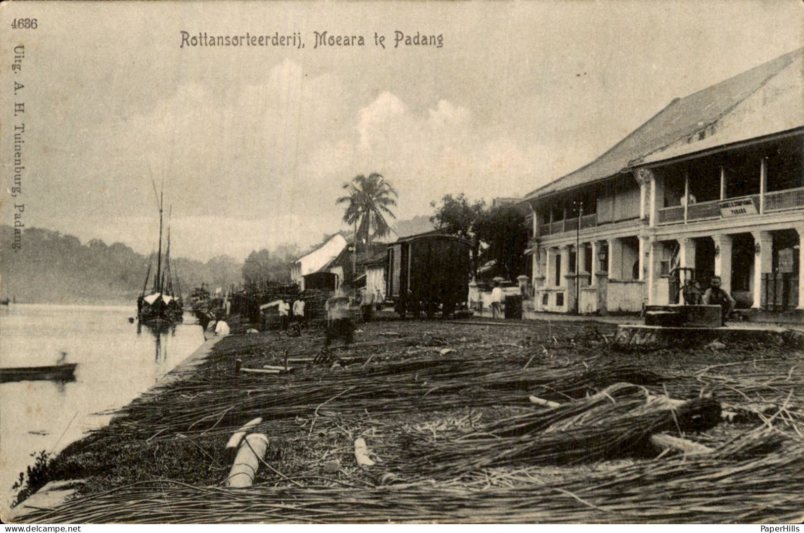 Nederlands IndiË - Moera Padang - Rottansorteerderij - Trein - Indonesië