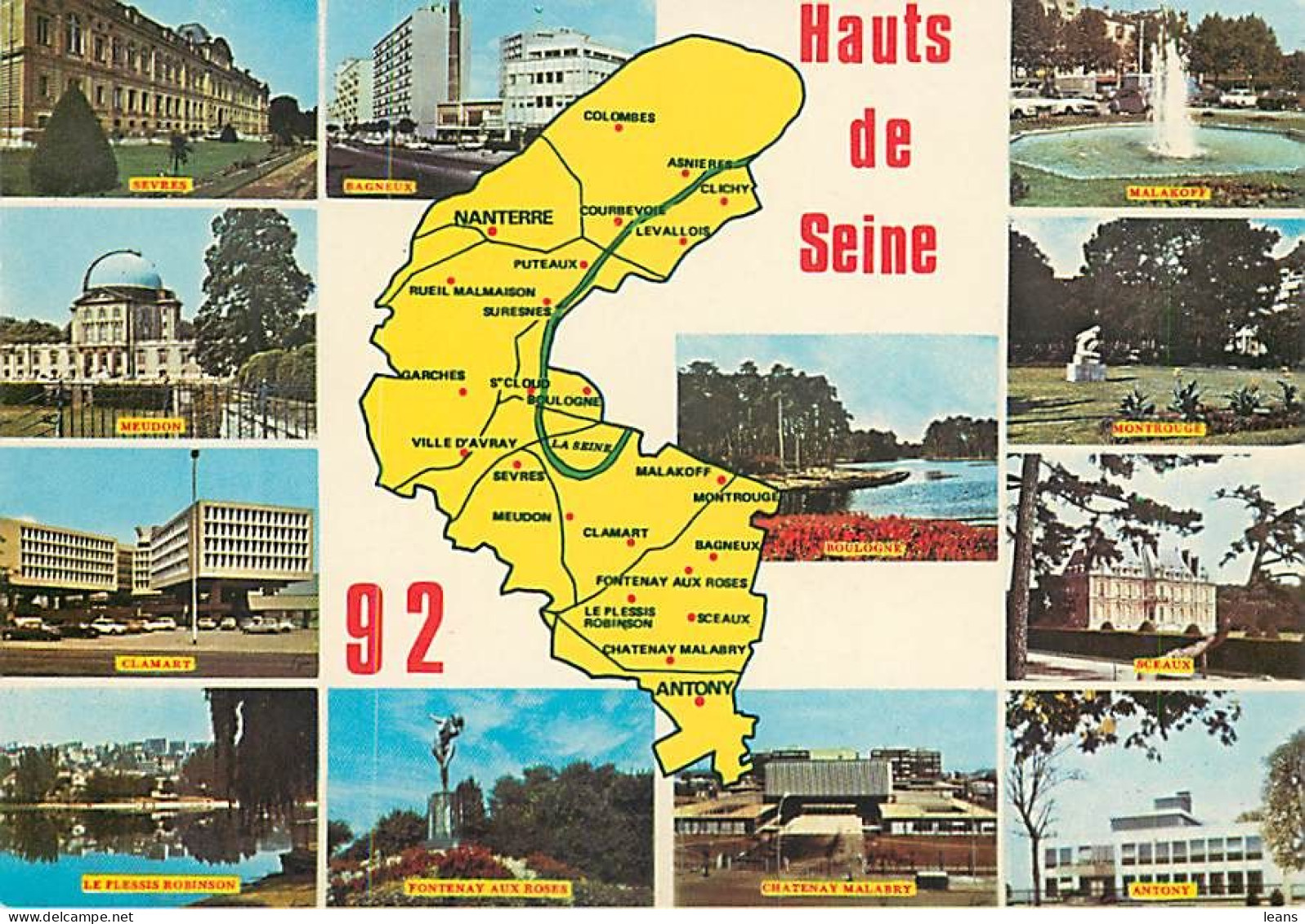 CONTOURS GEOGRAPHIQUES   - LOT DE 99 CARTES POSTALES SEMI-MODERNES