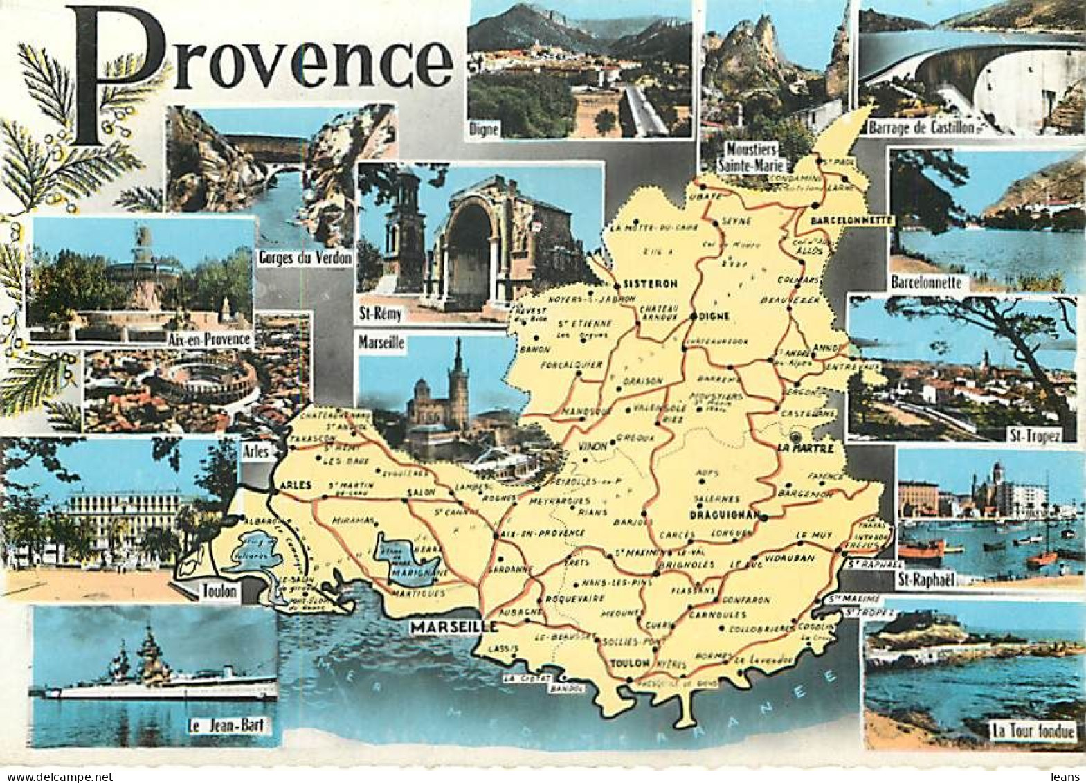 CONTOURS GEOGRAPHIQUES   - LOT DE 99 CARTES POSTALES SEMI-MODERNES