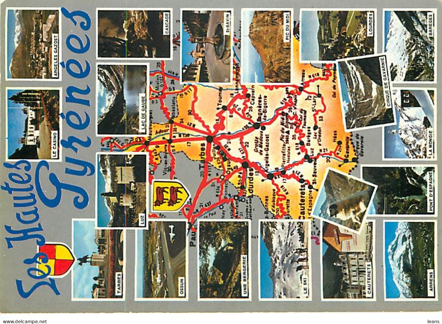 CONTOURS GEOGRAPHIQUES   - LOT DE 99 CARTES POSTALES SEMI-MODERNES