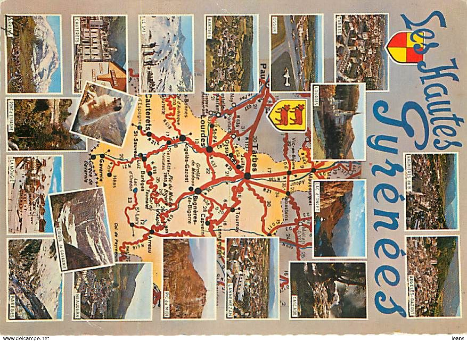 CONTOURS GEOGRAPHIQUES   - LOT DE 99 CARTES POSTALES SEMI-MODERNES