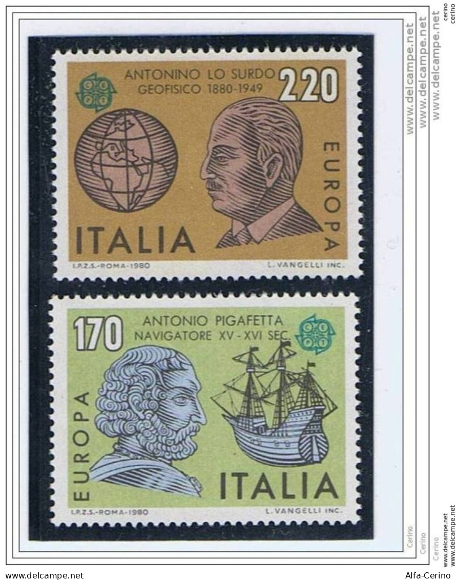 REPUBBLICA:  1980  EUROPA  -  S. CPL. 2  VAL. N. -  SASS. 1489/90 - 1980