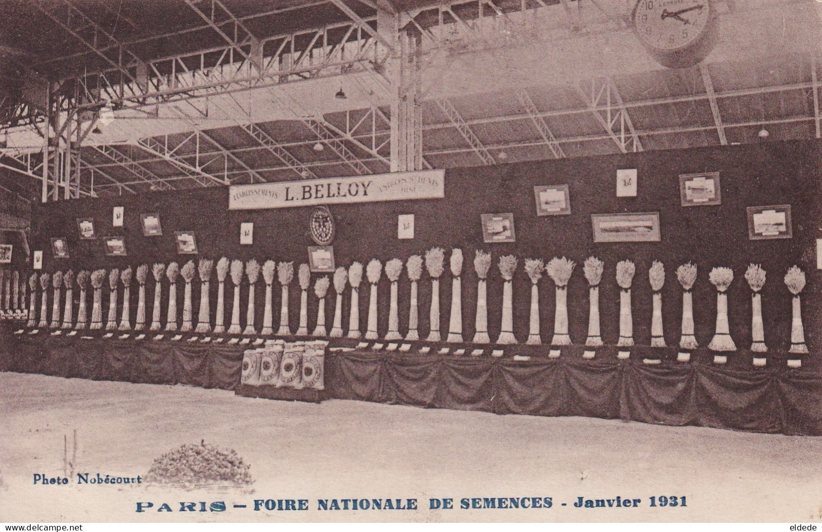 Ets Belloy Estrées St Denis  Pruducteur Semences Expo Paris 1931 Envoi Hamard à Fontaines Par St Valerien Yonne - Estrees Saint Denis