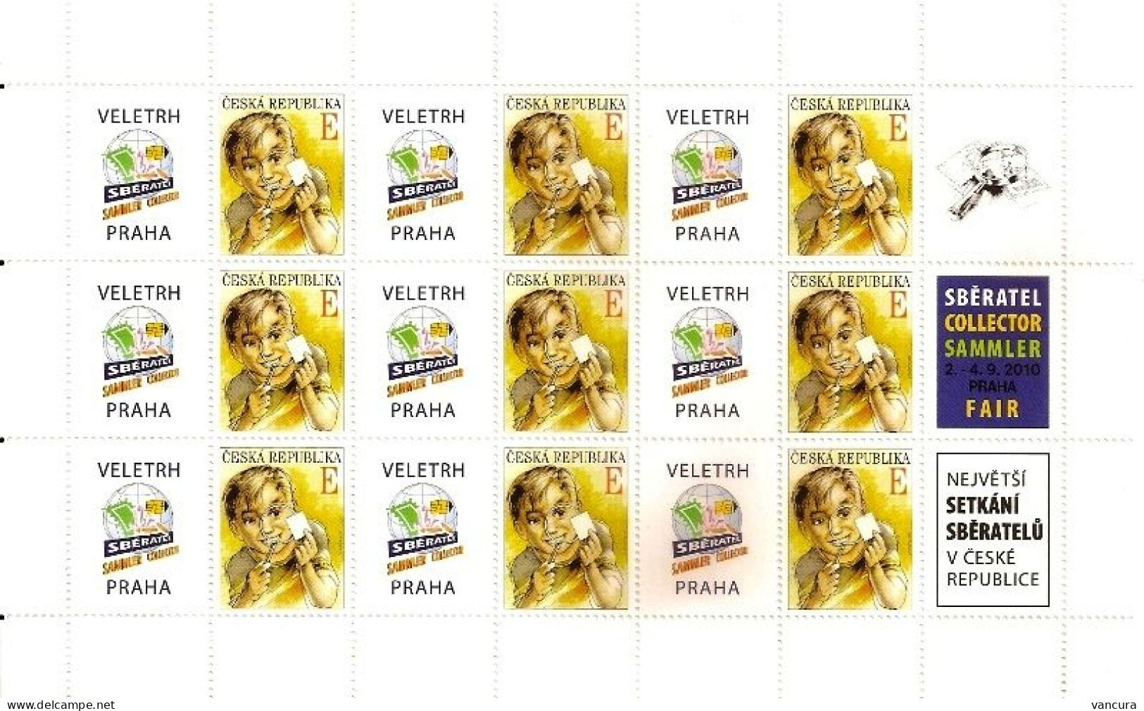 ** A 643 -4 Czech Republic Development  Of Philately 2010 - Blokken & Velletjes