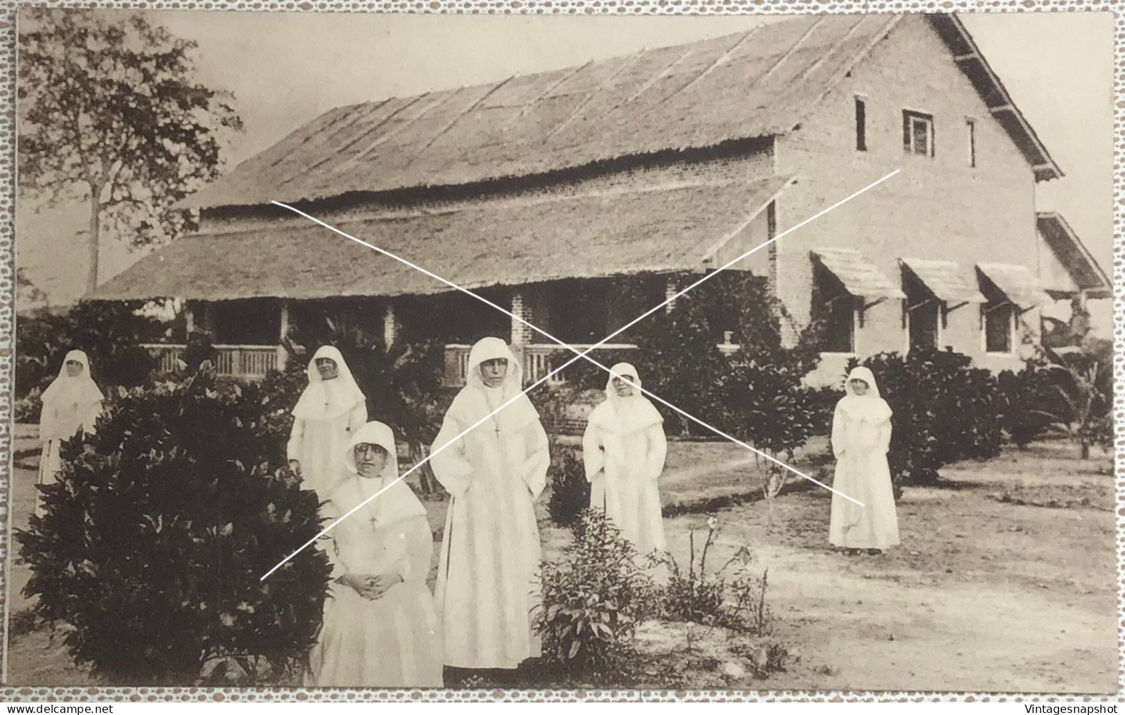 CONGO BELGE Les Sœurs Noires De MONS La Maison De LIBENGE CPSM - Congo Belge