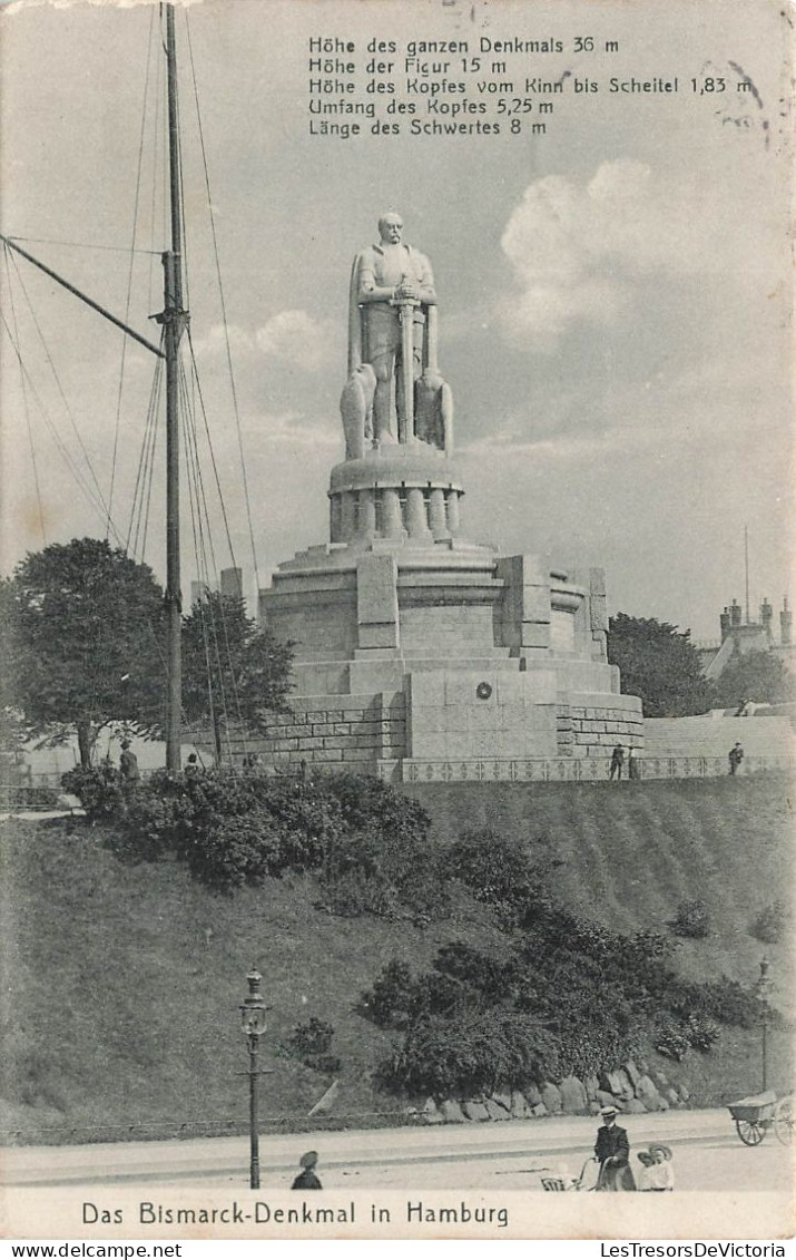 ALLEMAGNE - Das Bismarck Denkmal In Hamburg - Vue Sur Une Statue - Carte Postale Ancienne - Sonstige & Ohne Zuordnung