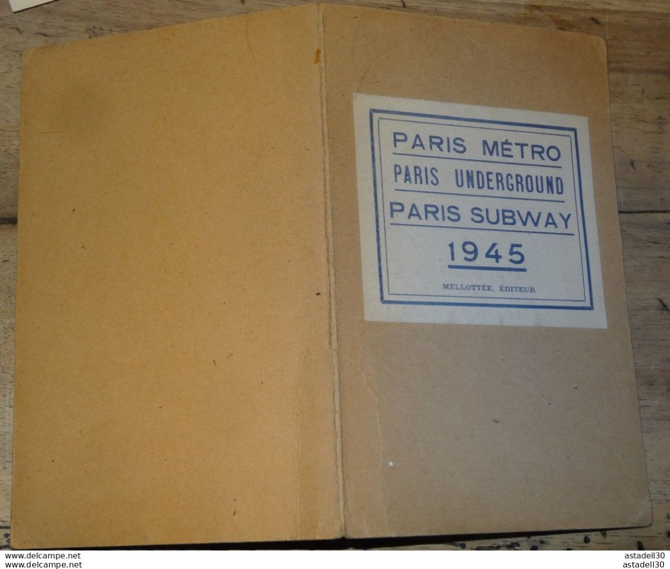 Plan Du METRO De Paris 1945 , Paris Underground  Subway 1945 Melottée éditeur ........ PHI..........CL-7-5 - Europe