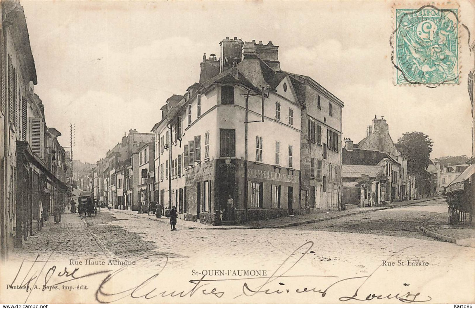 St Ouen L'aumône * La Rue St Lazare Et La Rue Haute Aumône * Rouennerie - Saint-Ouen-l'Aumône