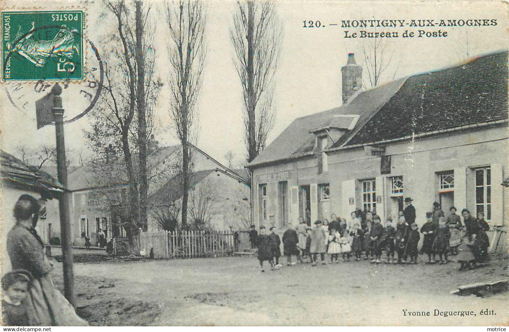 MONTIGNY AUX AMOGNES - Le Bureau De Poste. - Postal Services