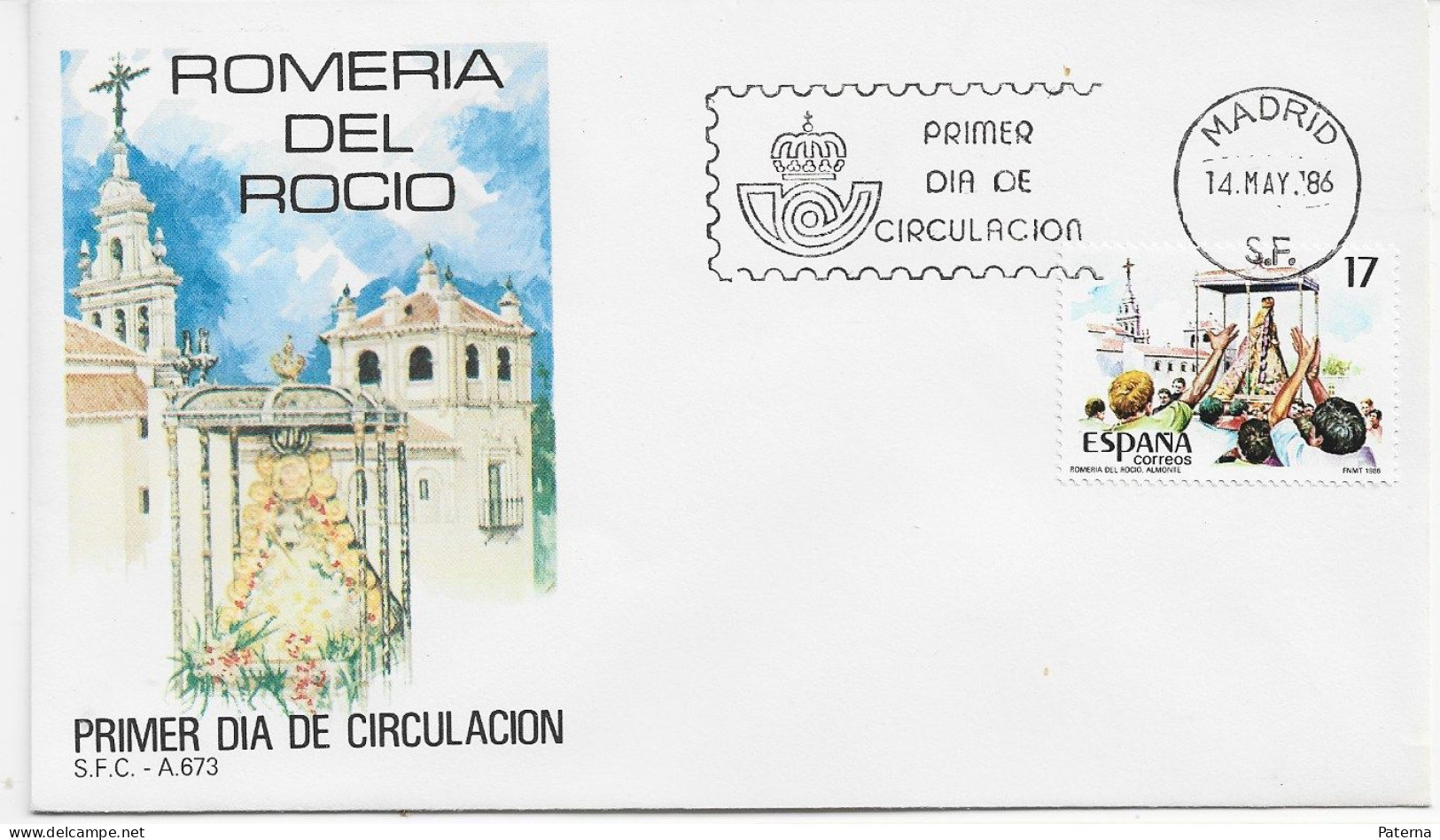 3856  FDC  Madrid 1986 , Romeria Del Rocio - FDC