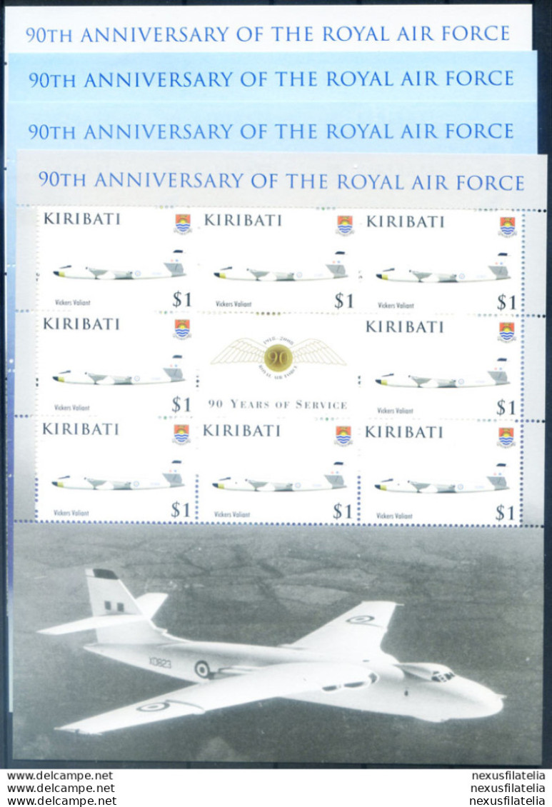 Royal Air Force 2008. 4 Minifogli. - Kiribati (1979-...)