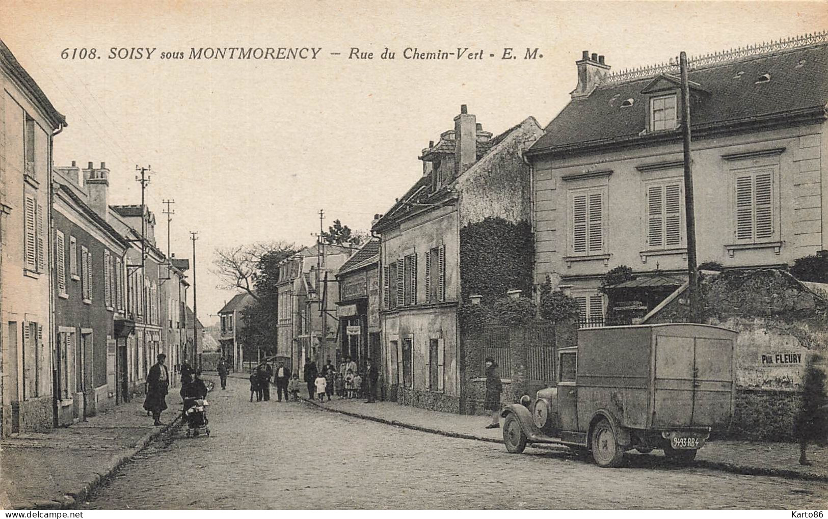 Soisy Sous Montmorency * Rue Du Chemin Vert * Camion Camionnette Ancienne - Soisy-sous-Montmorency