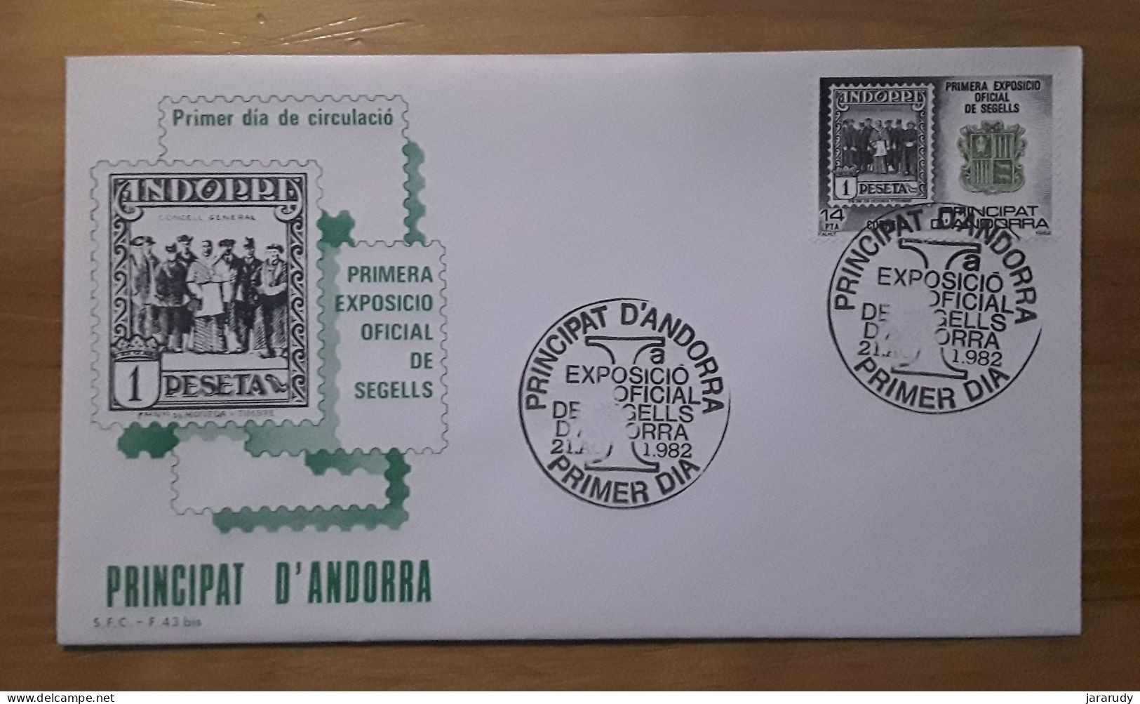 ANDORRA ESPAÑOLA FILATELIA FDC/SPD 1982 - Storia Postale