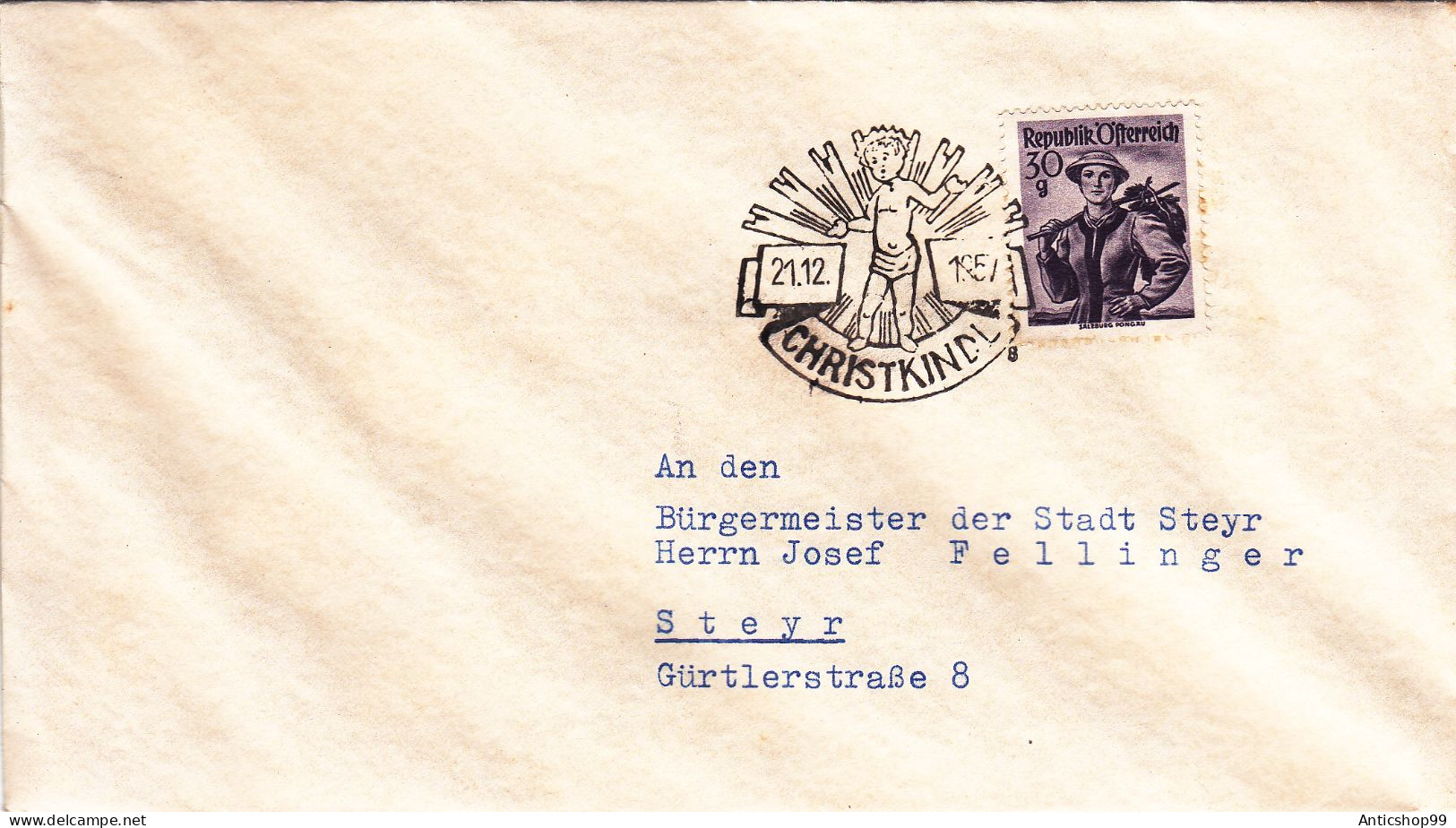 AUSTRIA , CHRISTMAS, SPECIAL COVERS 1970 - Noël