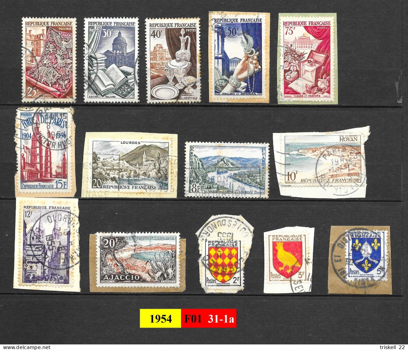 14 Timbres Oblitérés De 1953 : - Oblitérés