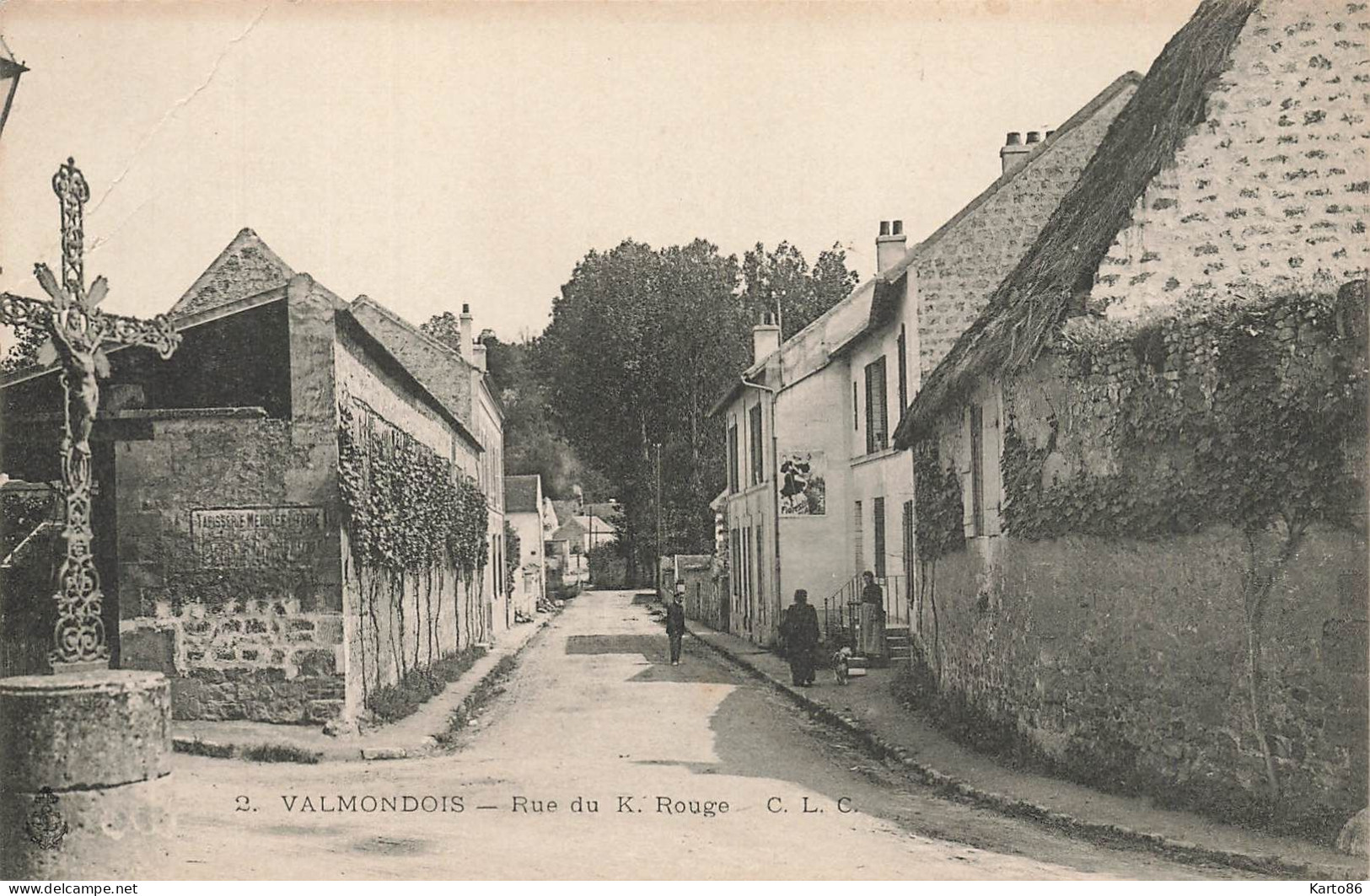 Valmondois * La Rue Du K Rouge * Le Calvaire - Valmondois