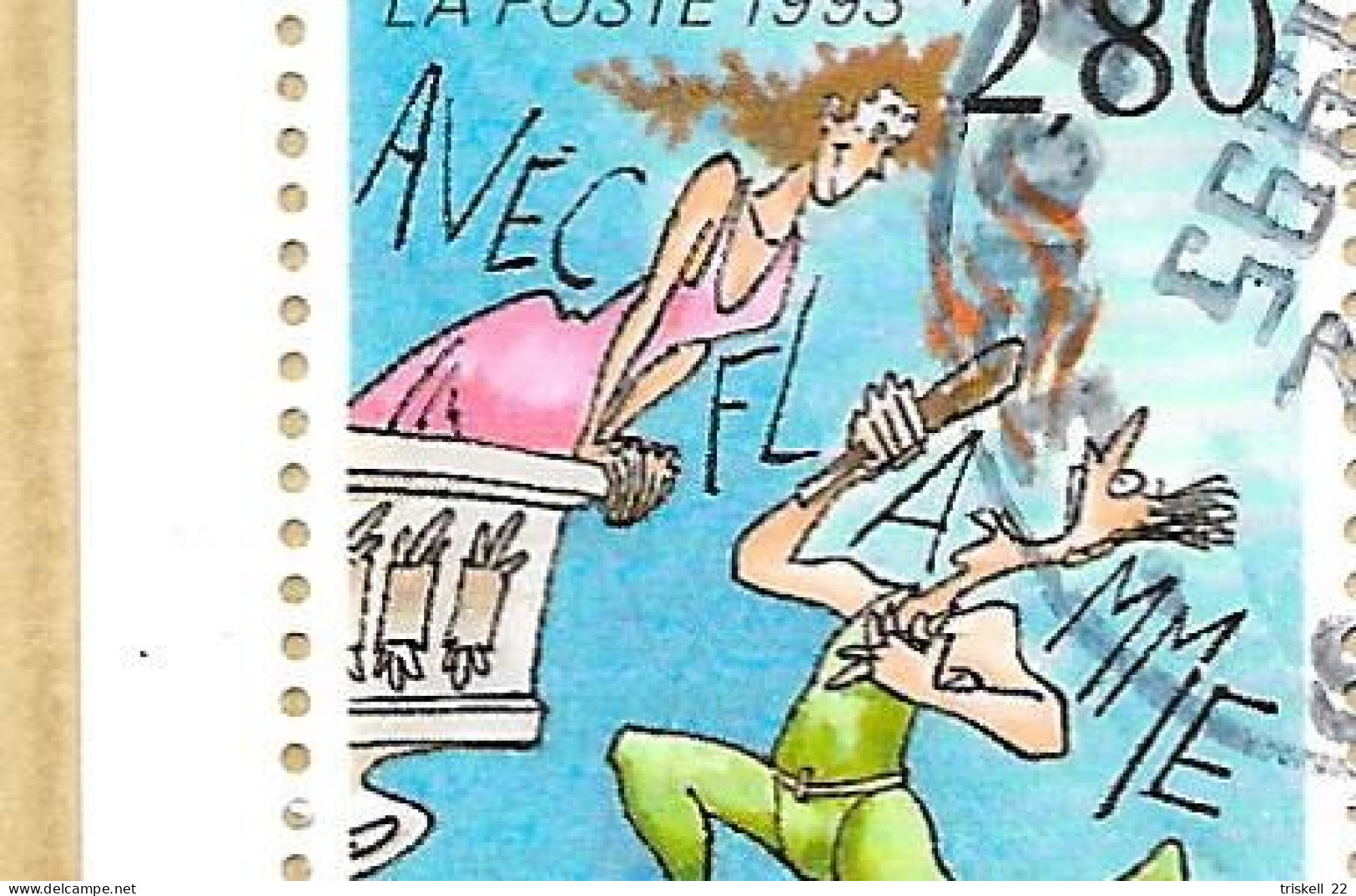 Bande Oblitérée BC2848c Le Plaisir D'écrire - 1993 (accent Sur Le "e" De "avec") - Commémoratifs