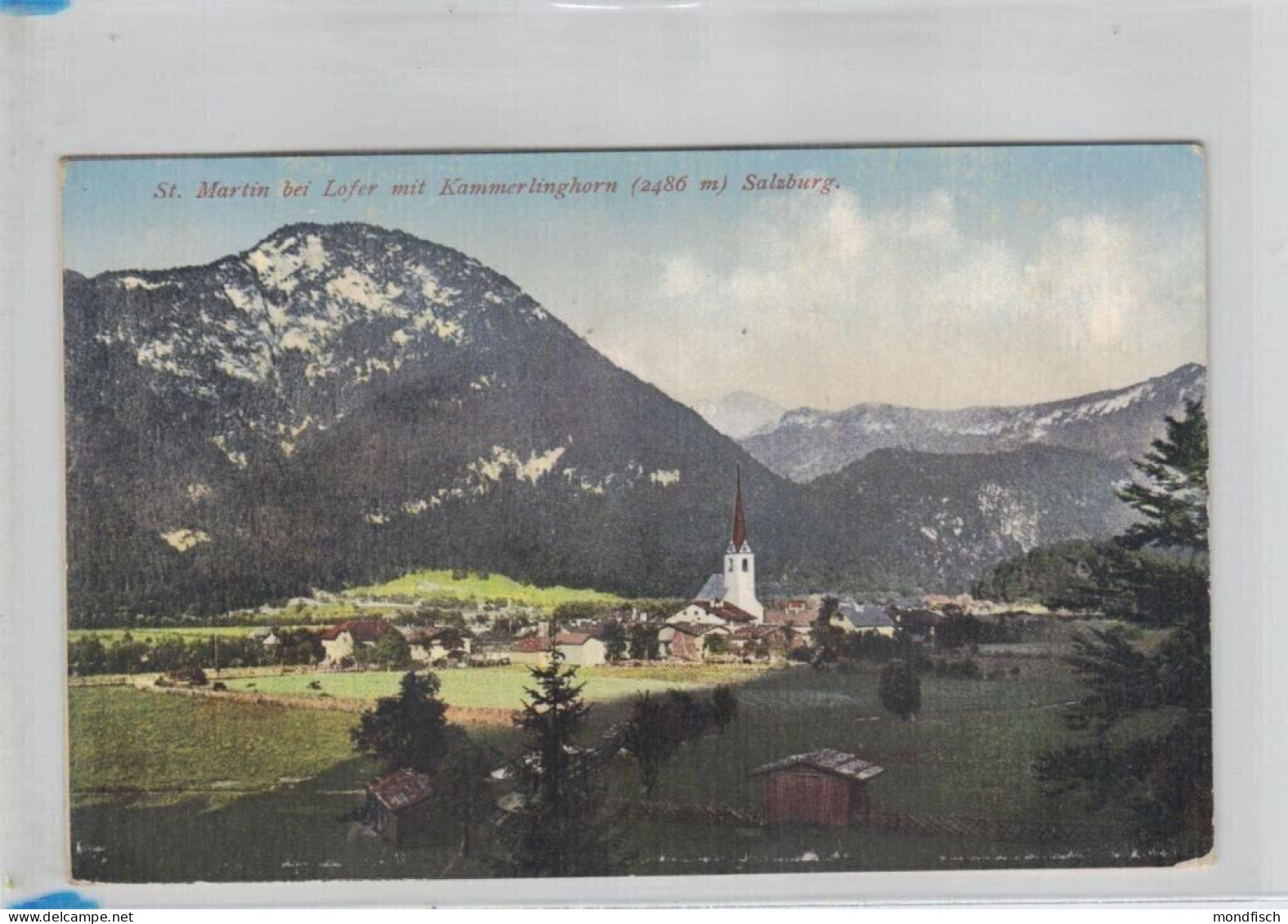 St. Martin Bei Lofer Mit Kammerlinghorn 1916 - Lofer