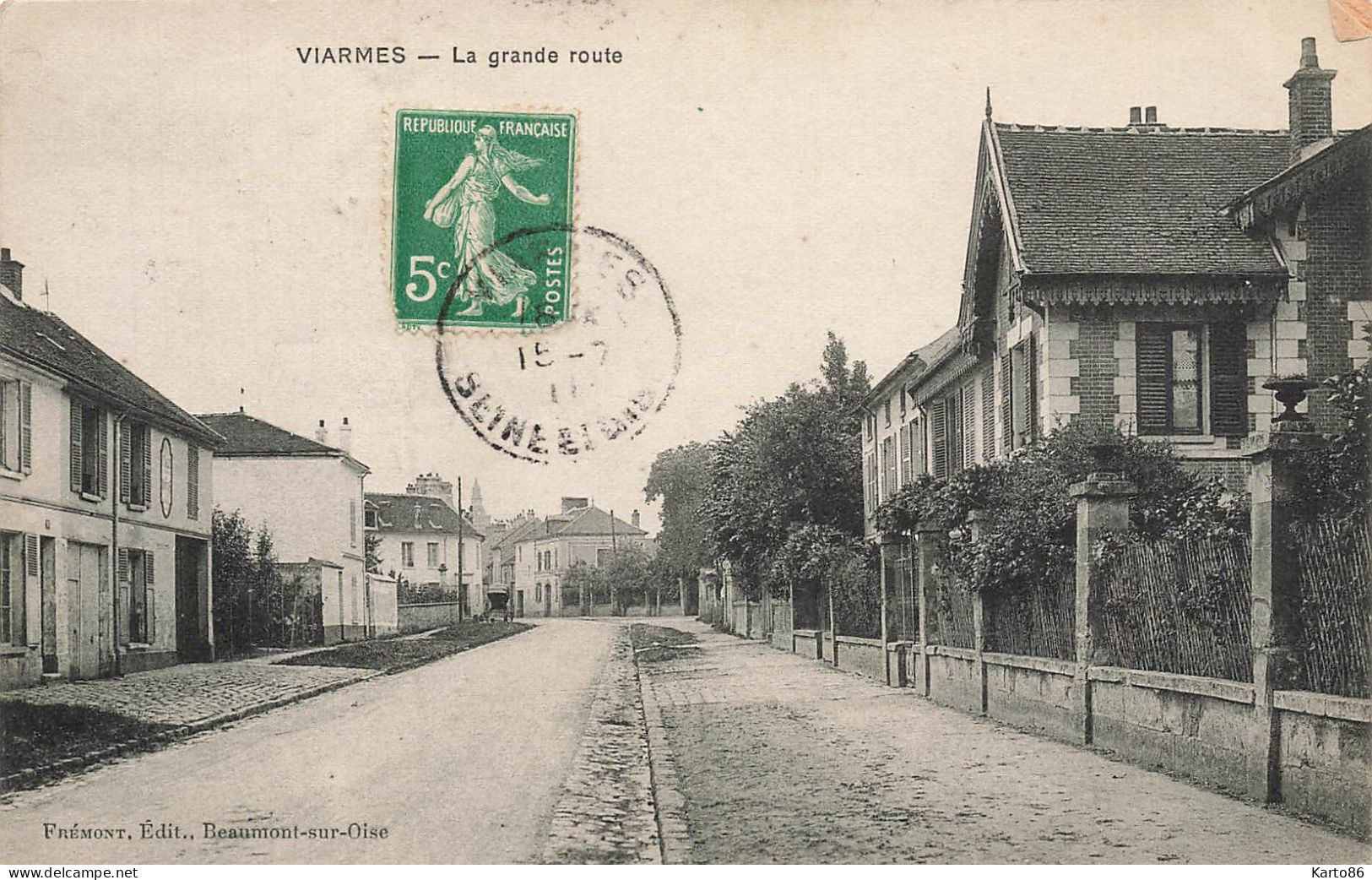 Viarmes * La Grande Route , De La Commune - Viarmes