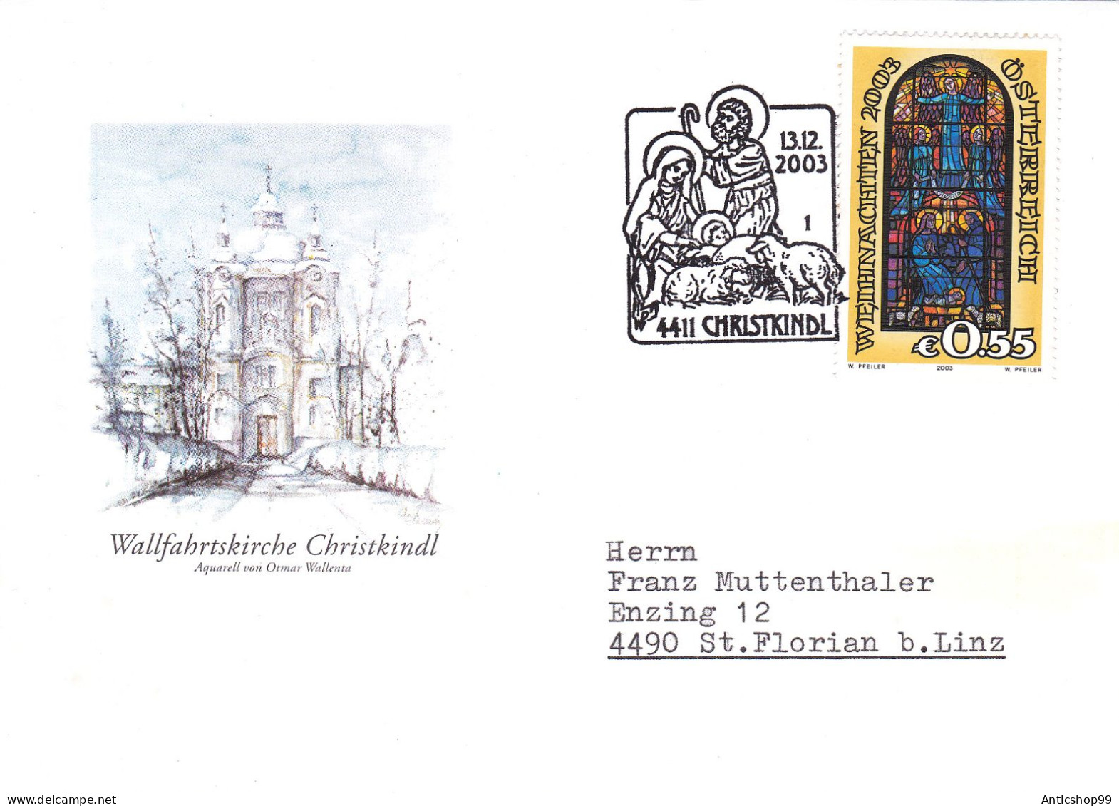 AUSTRIA , CHRISTMAS, SPECIAL COVERS 2003 - Noël