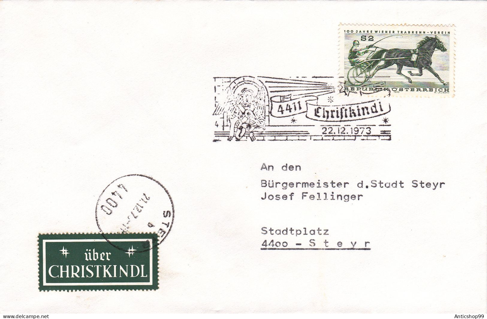 AUSTRIA , CHRISTMAS,   SPECIAL COVERS 1973 - Noël