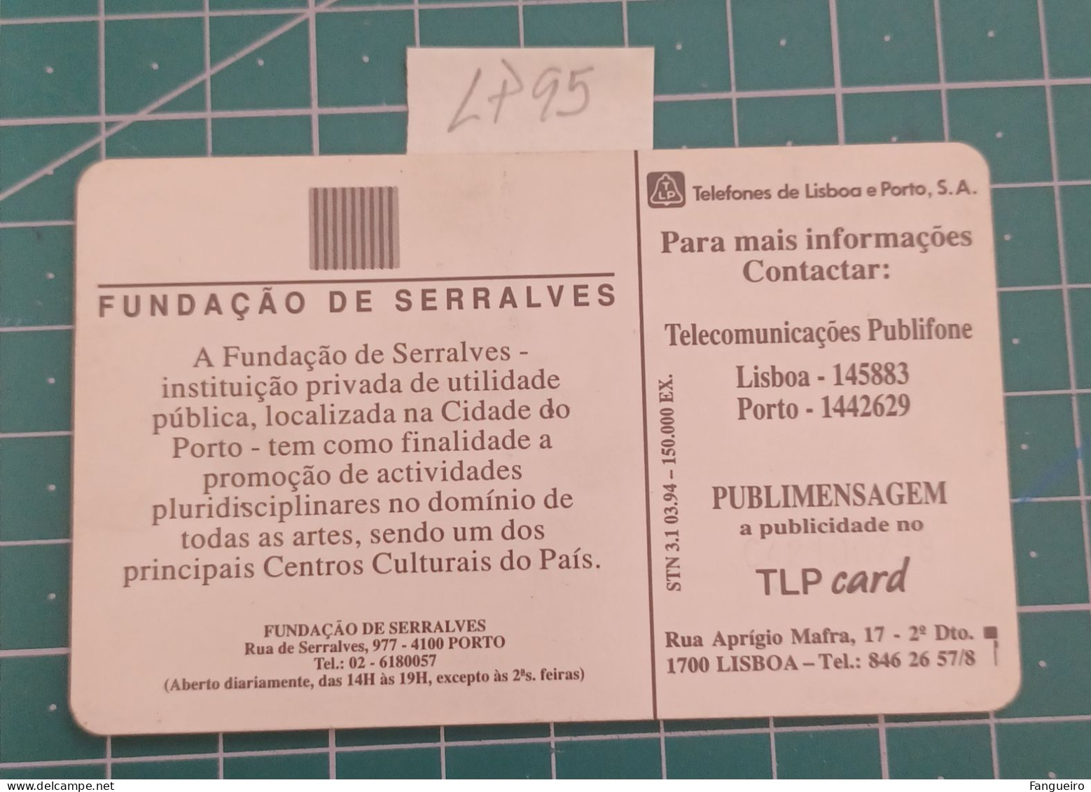 PORTUGAL PHONECARD USED LP095 SERRALVES - Portogallo