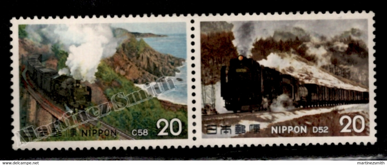 Japon - Japan 1975 Yvert 1144-45, Steam Engines, Locomotives, Trains (II) - MNH - Ungebraucht